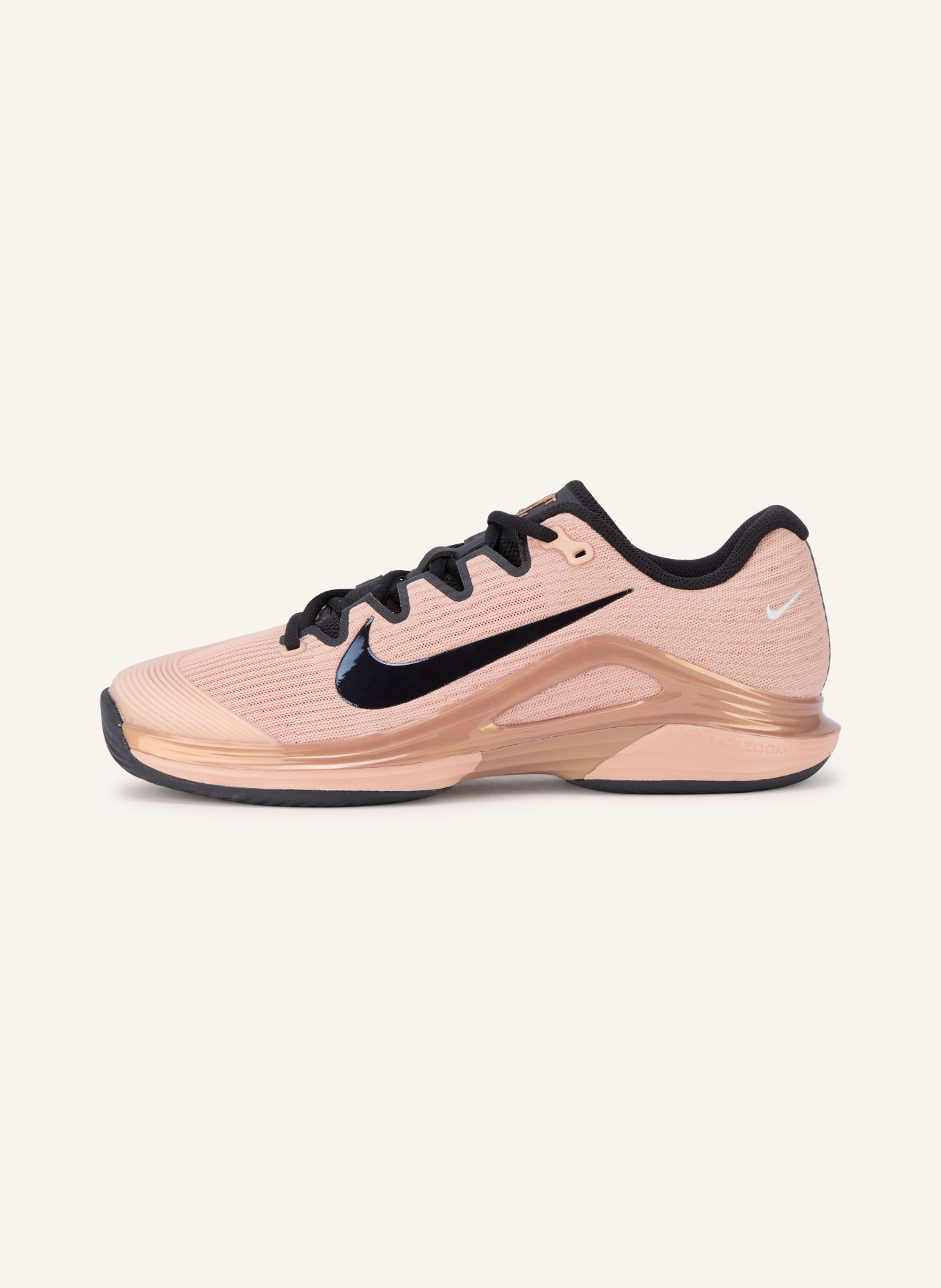 Nike Tennissko VAPOR 12 PREMIUM: ROSÉ / BEIGE / SORT