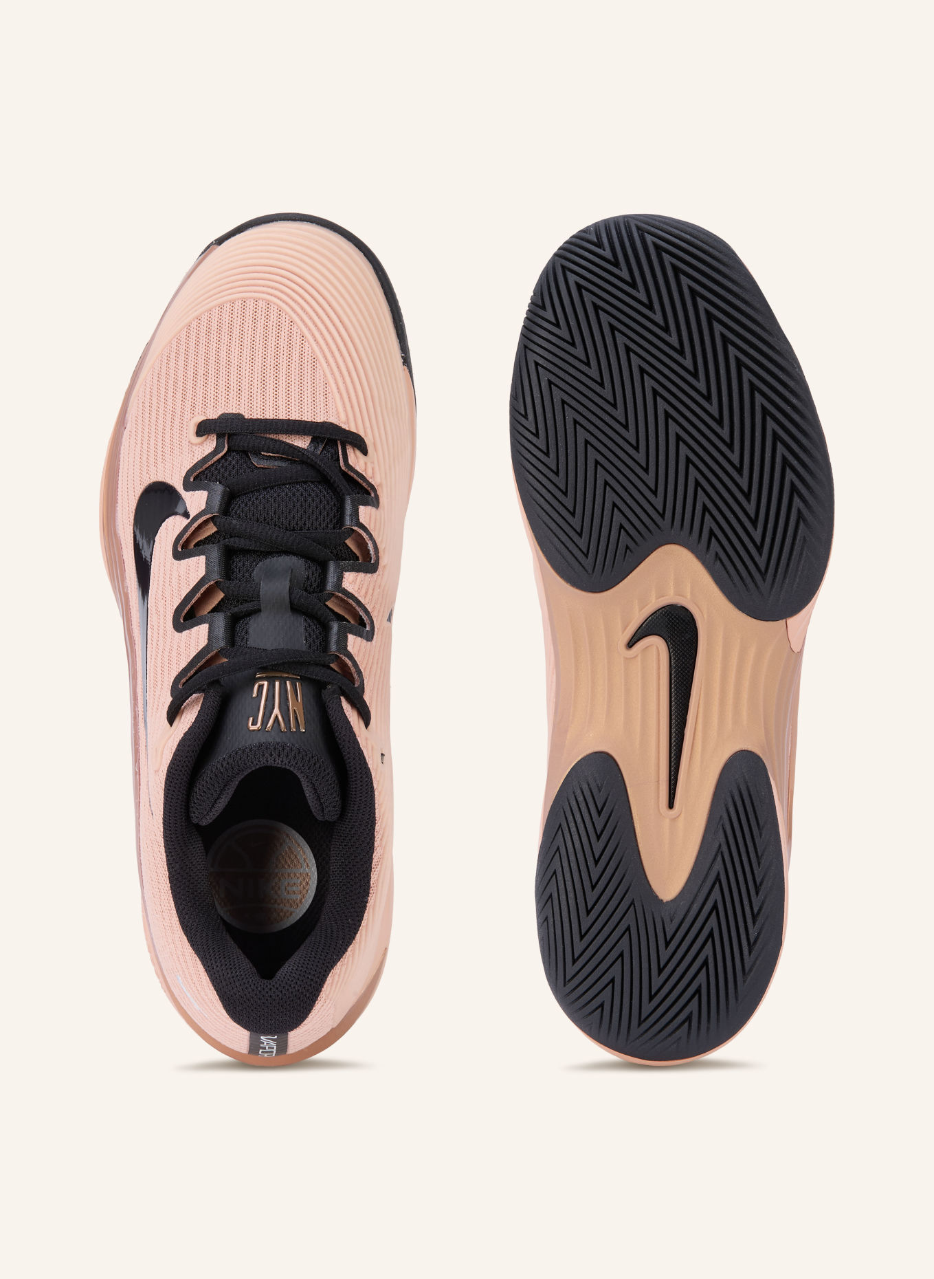 Nike Tennissko VAPOR 12 PREMIUM: ROSÉ / BEIGE / SORT