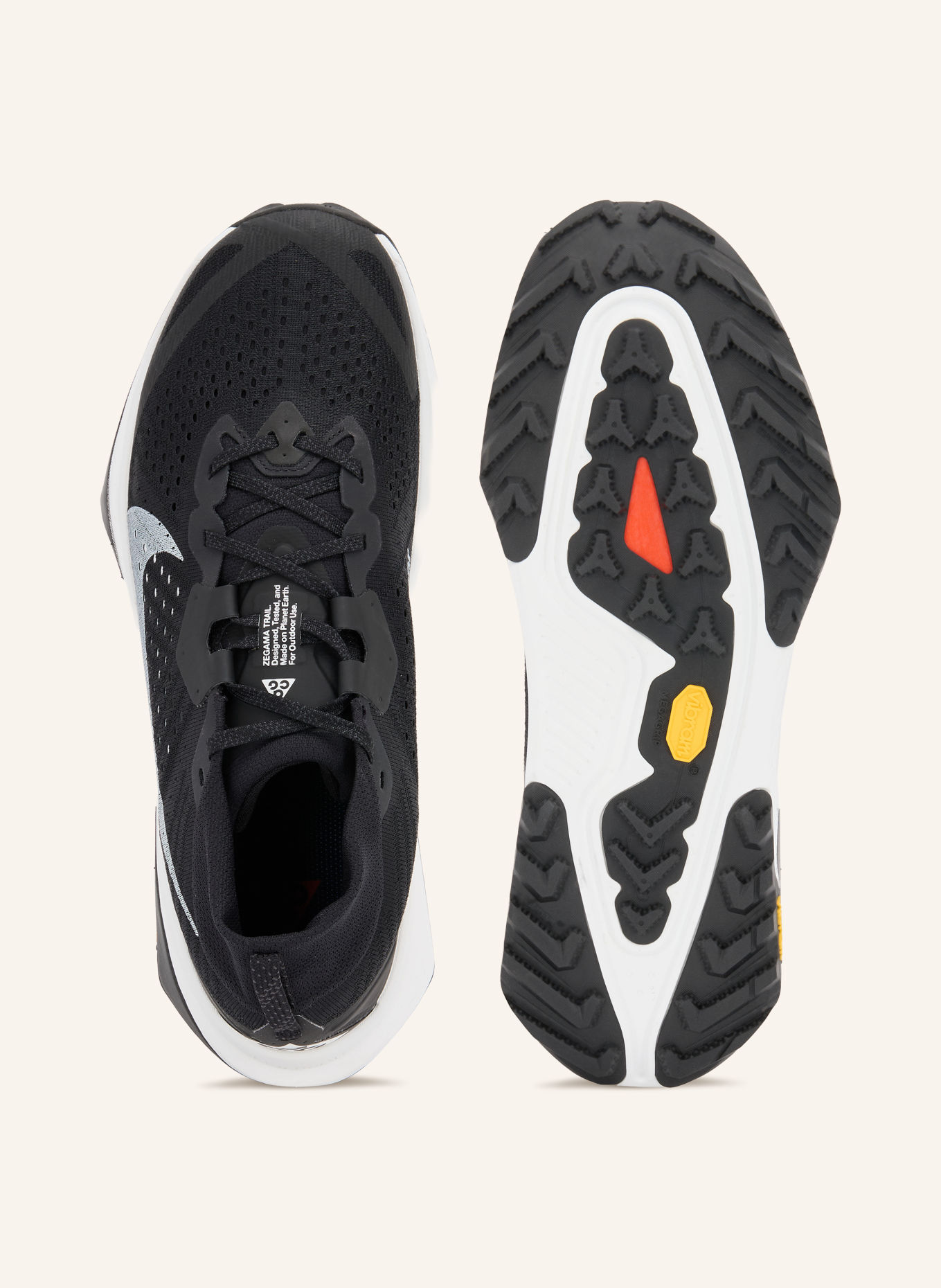Nike ACG ZEGAMA TRAIL Trail running shoes: BLACK / WHITE