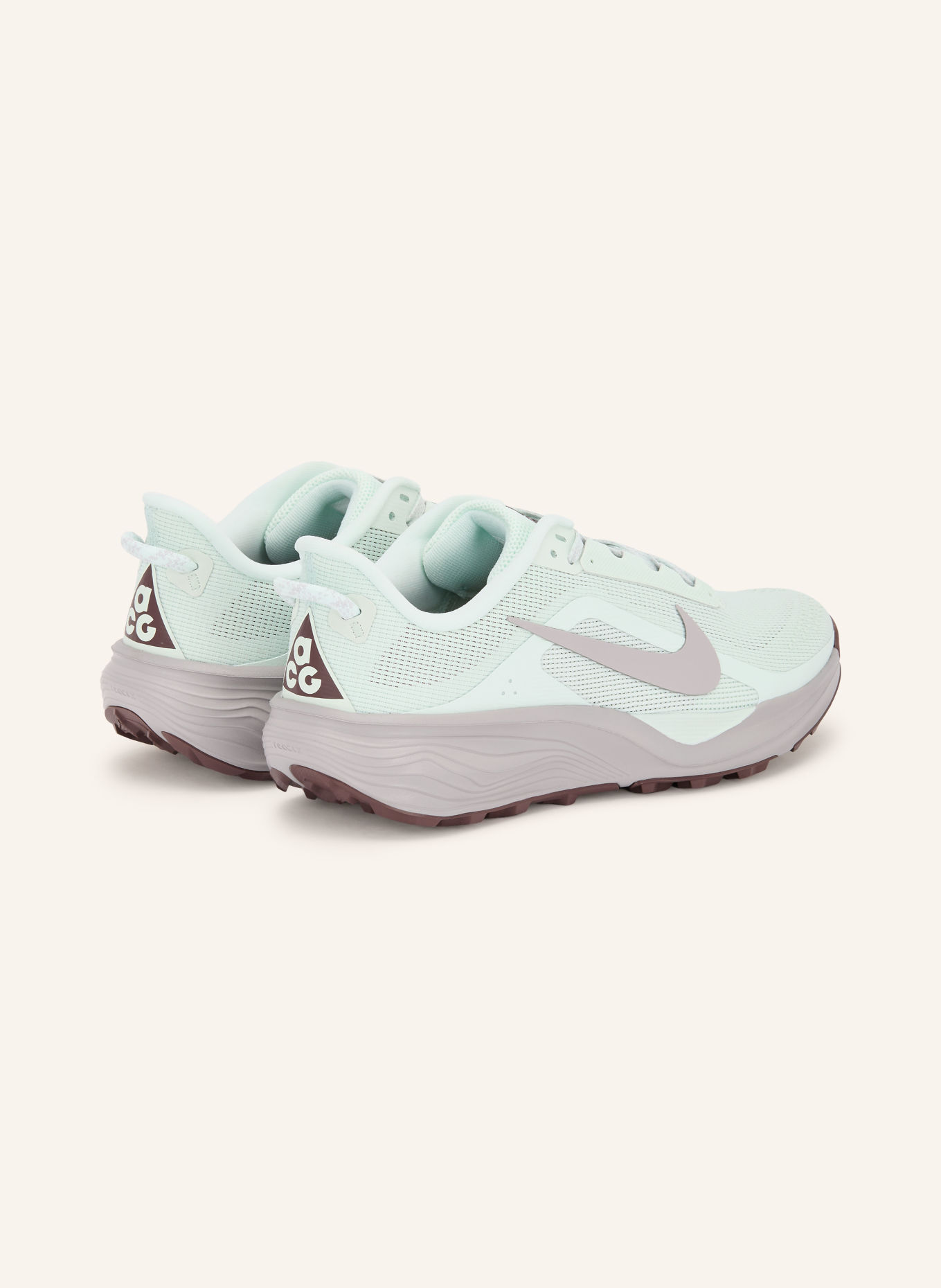 Nike ACG PEGASUS TRAIL Trail running shoes: MINT / DARK BROWN / LIGHT PURPLE