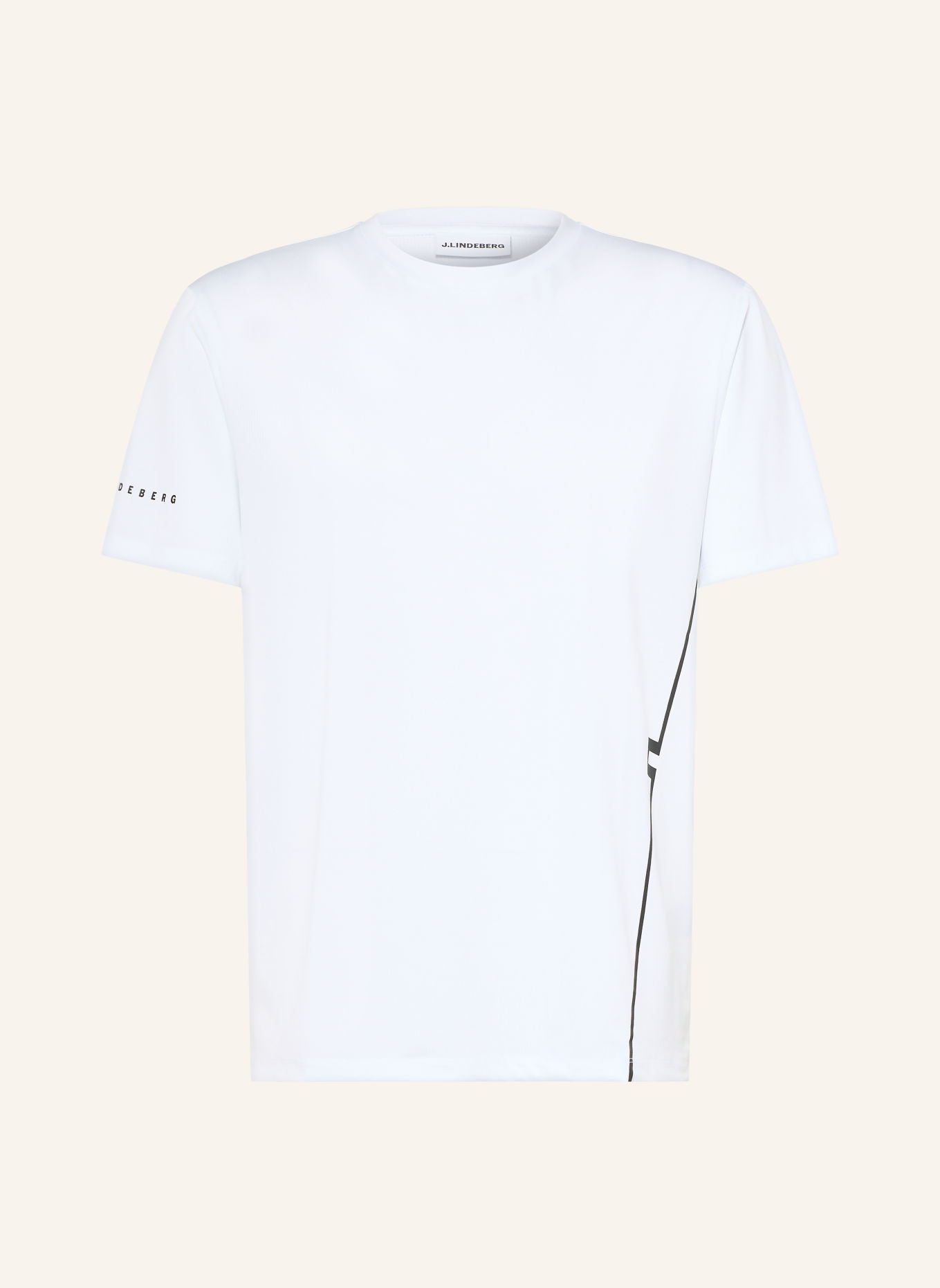 J.LINDEBERG Funktionsshirt: WEISS / SCHWARZ