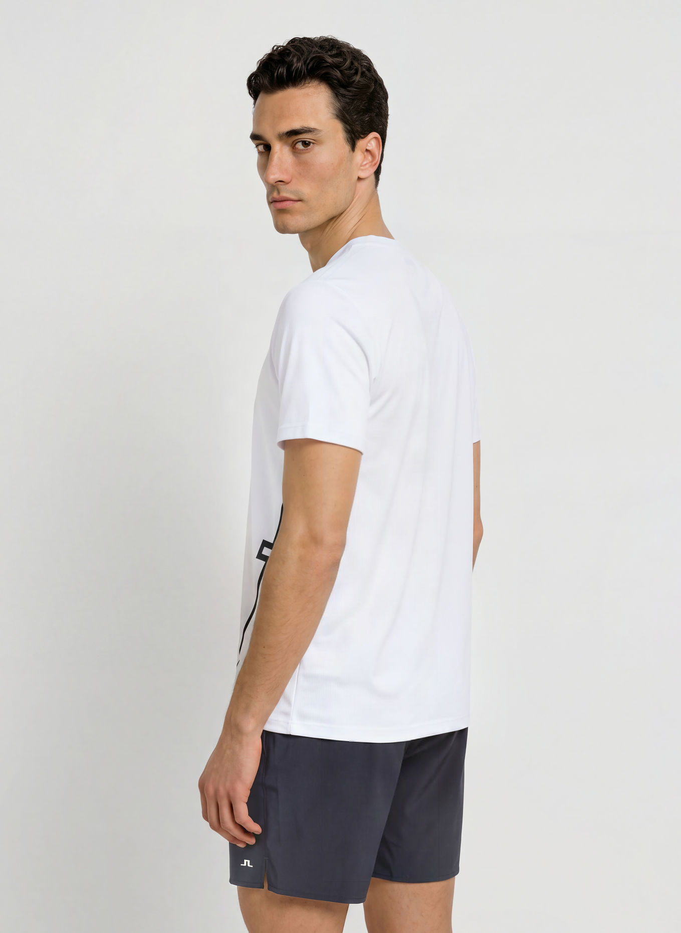 J.LINDEBERG Funktionsshirt: WEISS / SCHWARZ