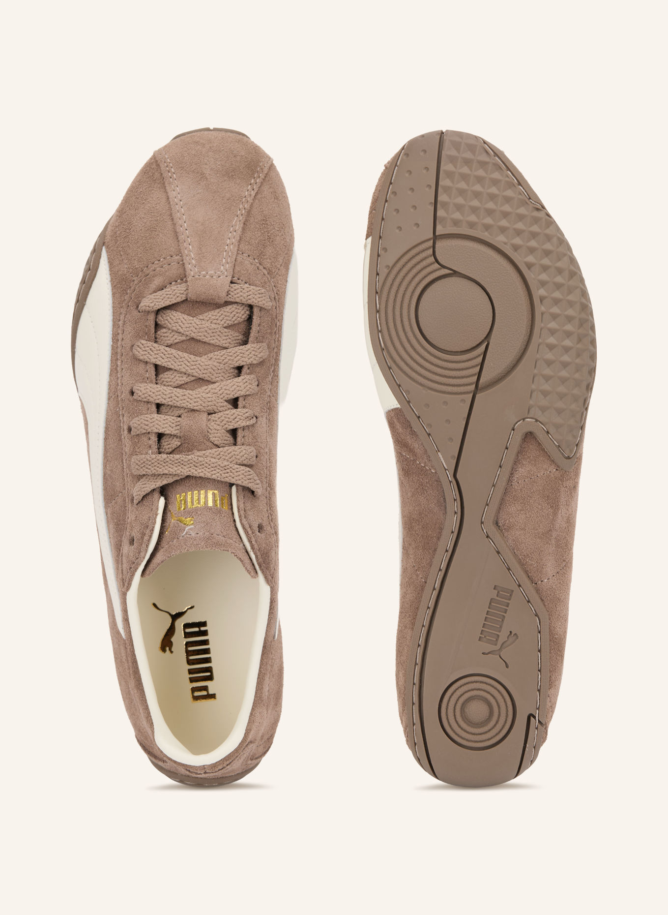 PUMA K-STREET Sneakers: TAUPE / WHITE