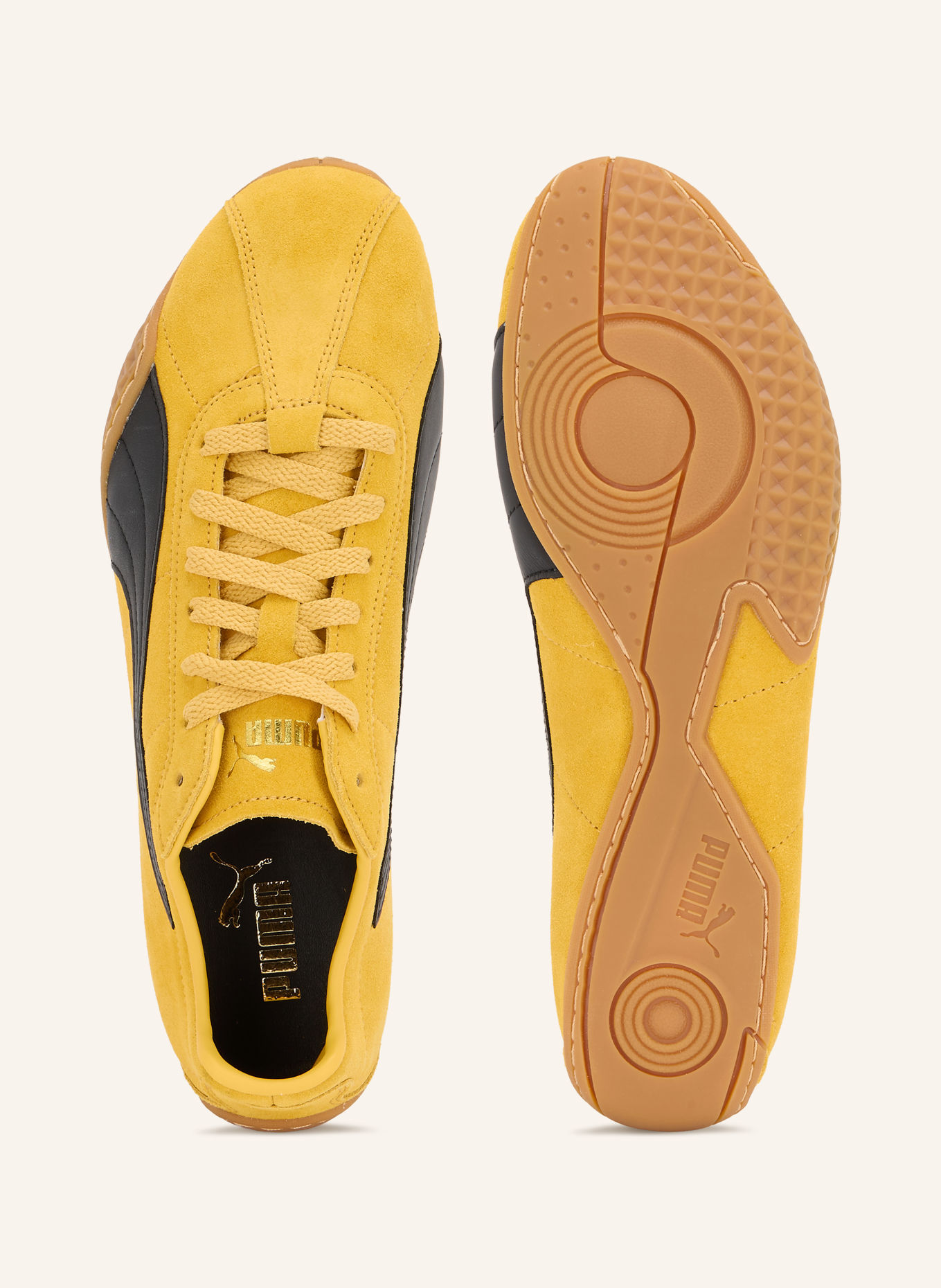 PUMA Sneakers K-STREET: DONKERGEEL / GOUD / ZWART