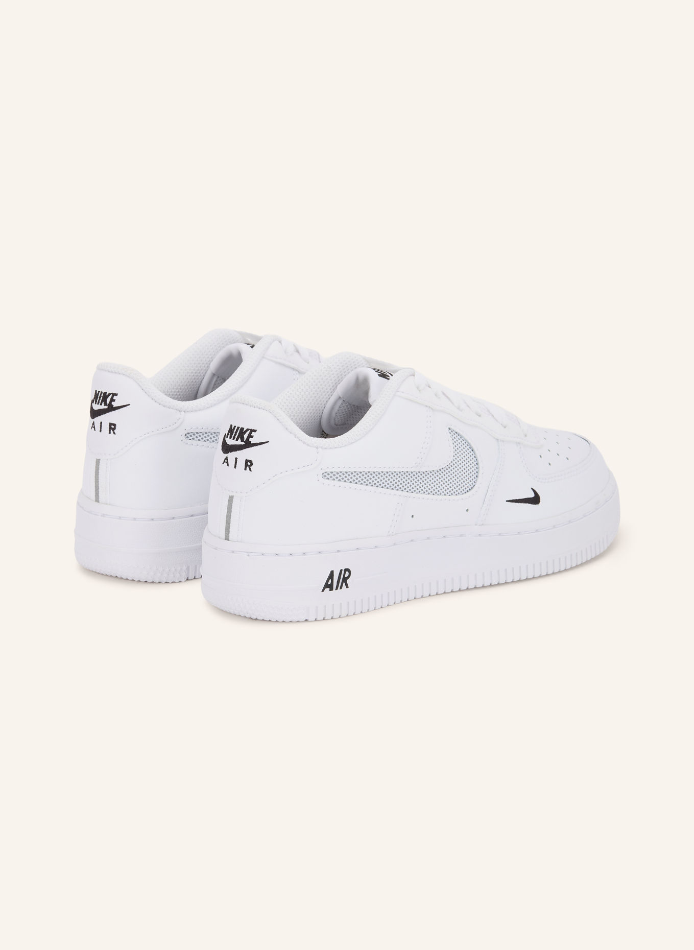 Nike AIR FORCE 1 LV8 Sneakers: WHITE / BLACK