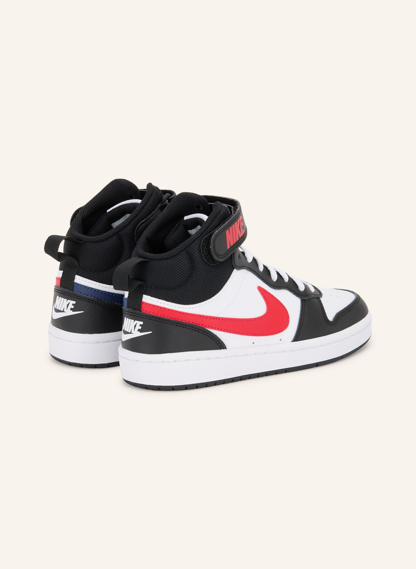 Nike High-top sneakers COURT BOROUGH MID 2: BLACK / DARK BLUE / WHITE