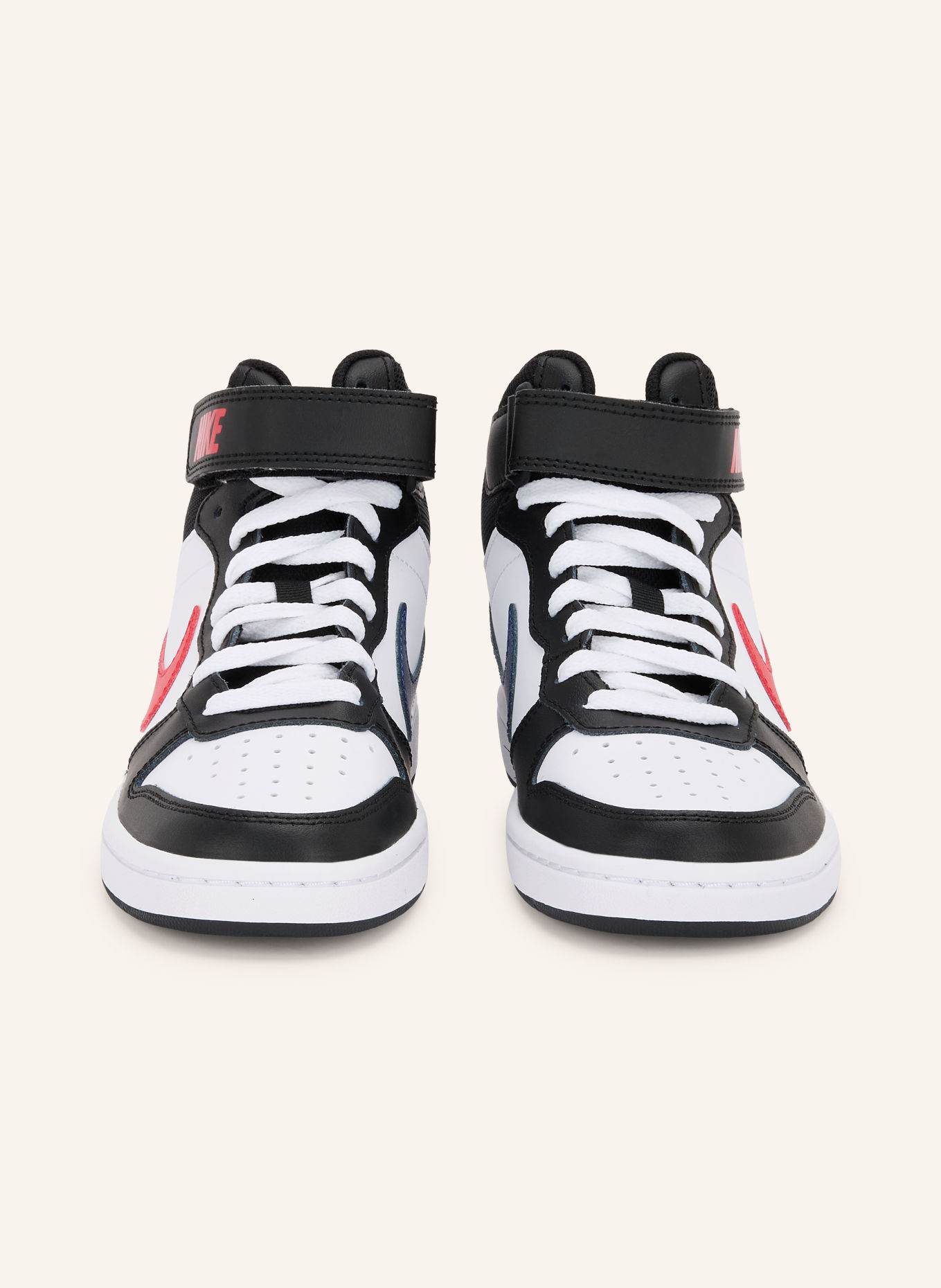 Nike High-top sneakers COURT BOROUGH MID 2: BLACK / DARK BLUE / WHITE