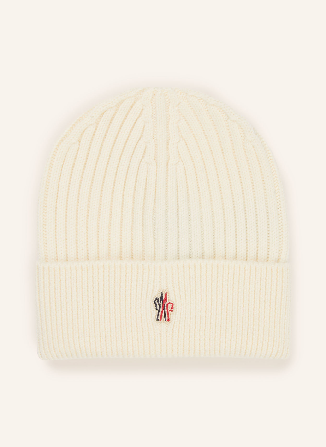 MONCLER GRENOBLE Muts: ECRU / DONKERROOD / ZWART