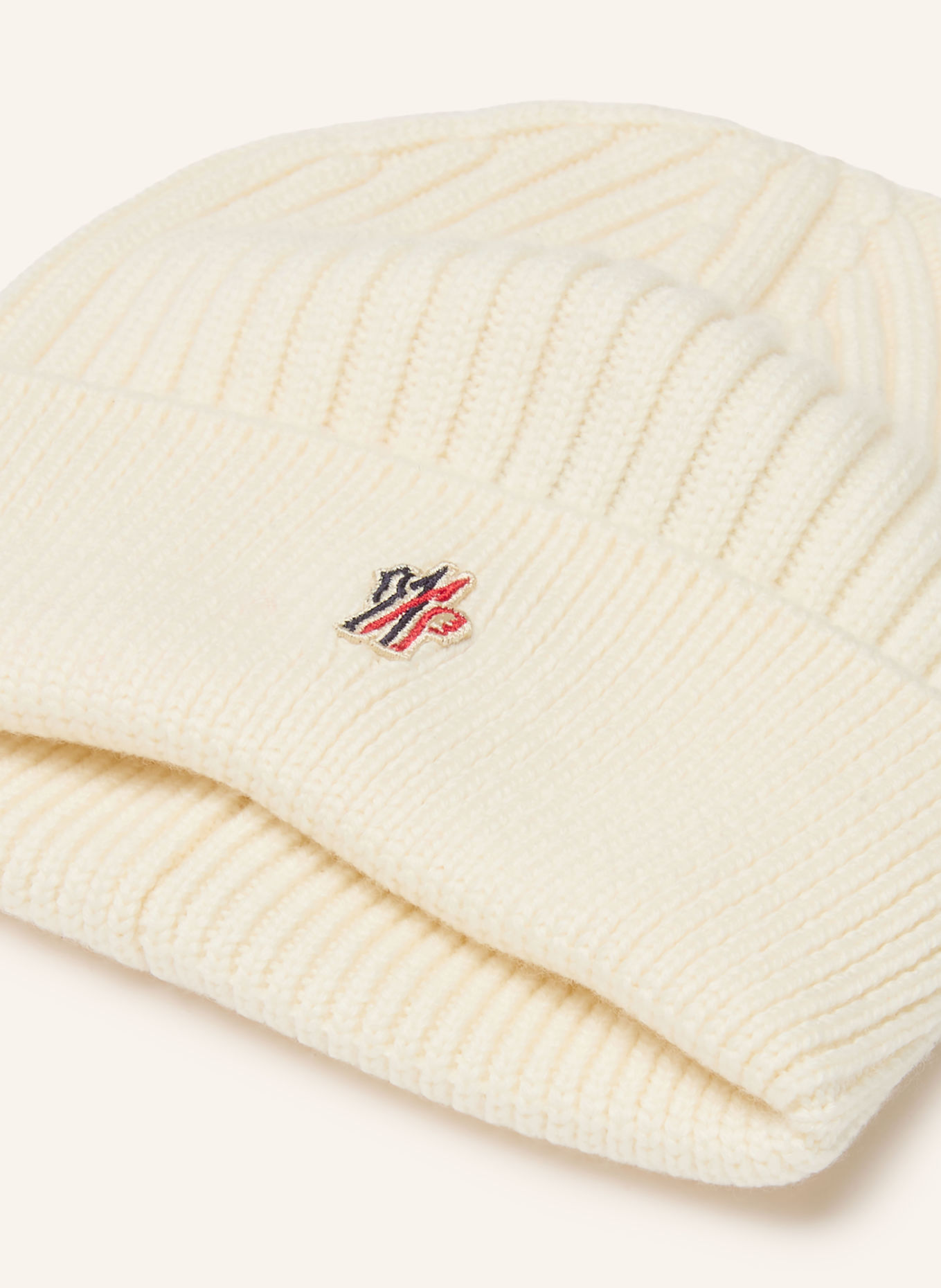 MONCLER GRENOBLE Muts: ECRU / DONKERROOD / ZWART