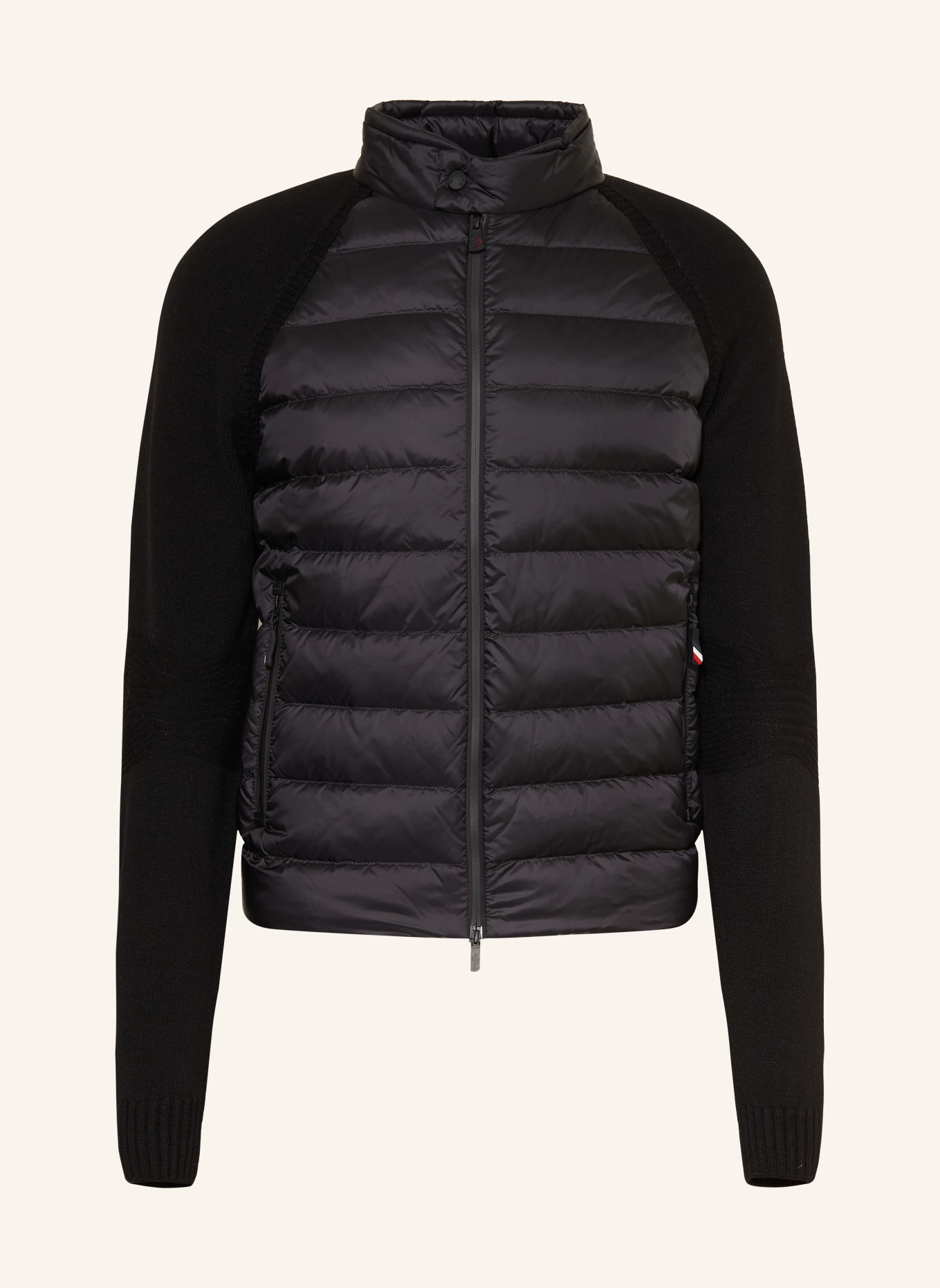 MONCLER GRENOBLE Hybrid-Strickjacke: SCHWARZ