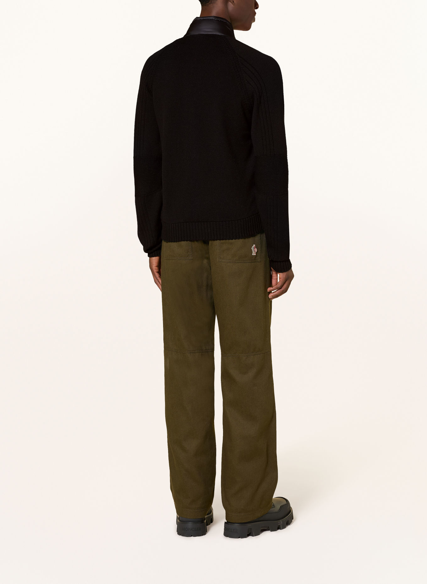 MONCLER GRENOBLE Hybrid-Strickjacke: SCHWARZ