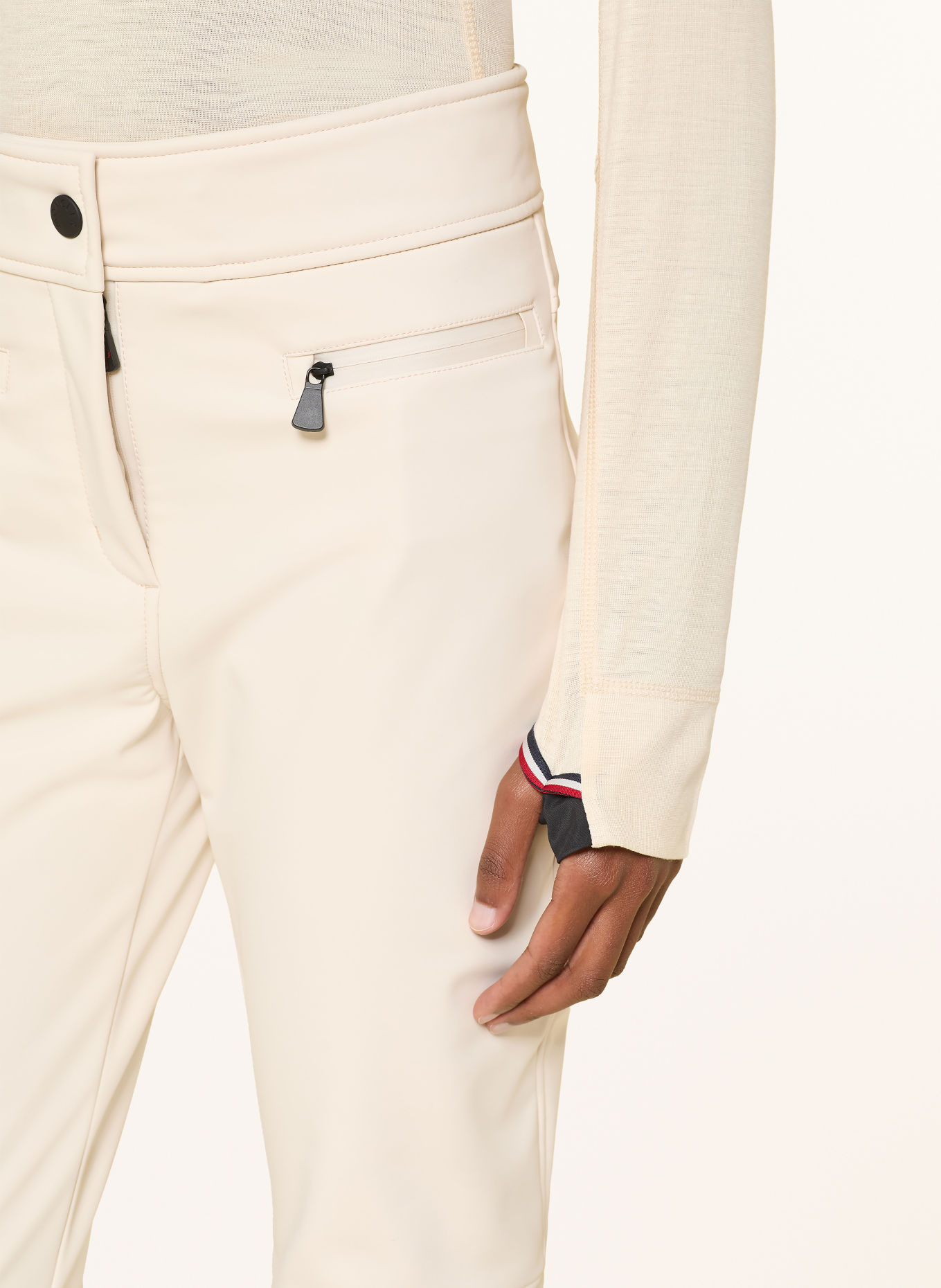 MONCLER GRENOBLE Softshell-skibroek: WIT