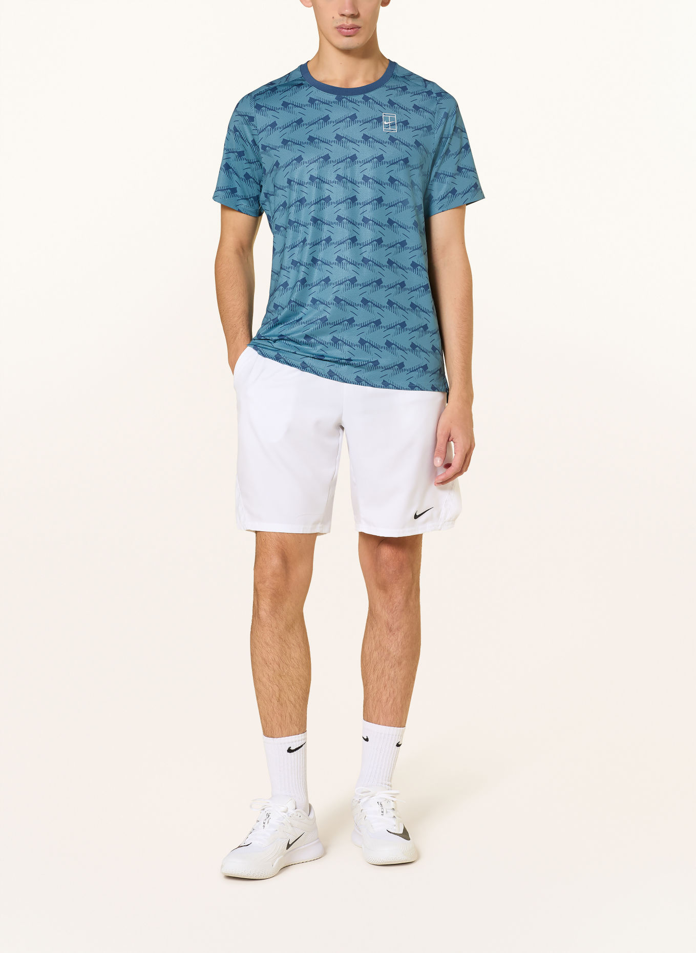 Nike Funktionsshirt COURT ADVANTAGE: PETROL