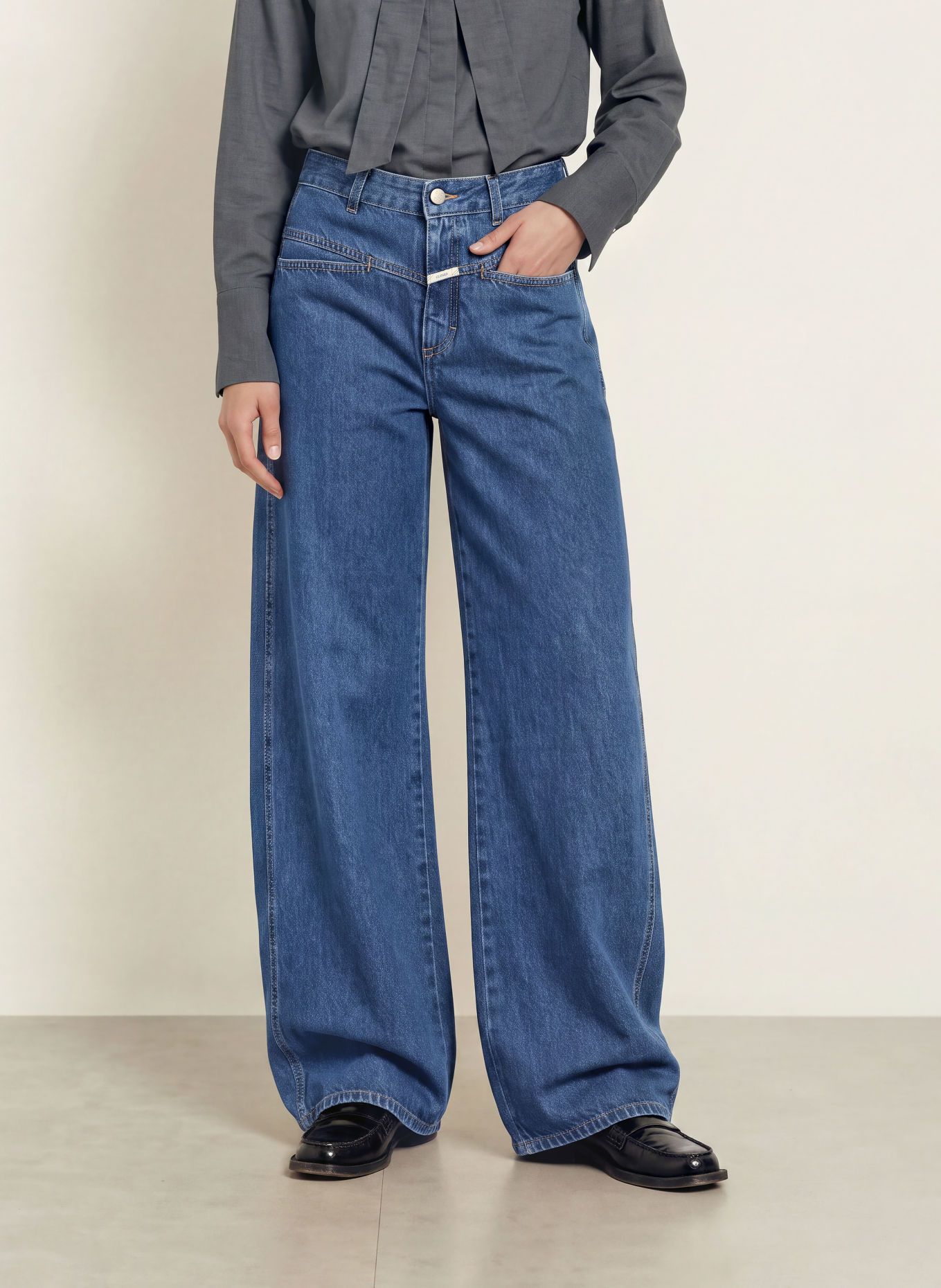 CLOSED Barrel Jeans TORI-X: DBL DARK BLUE