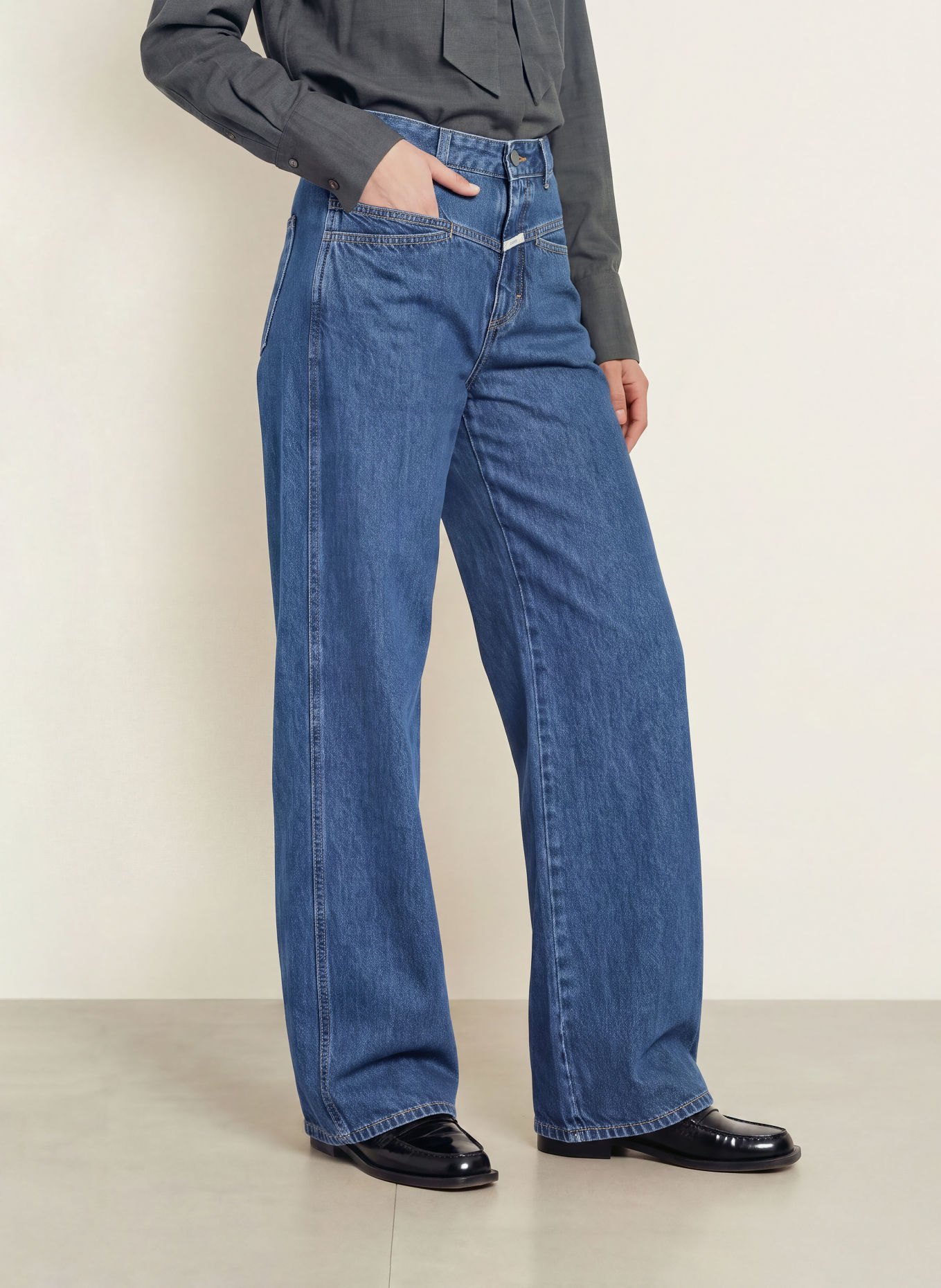 CLOSED Barrel Jeans TORI-X: DBL DARK BLUE