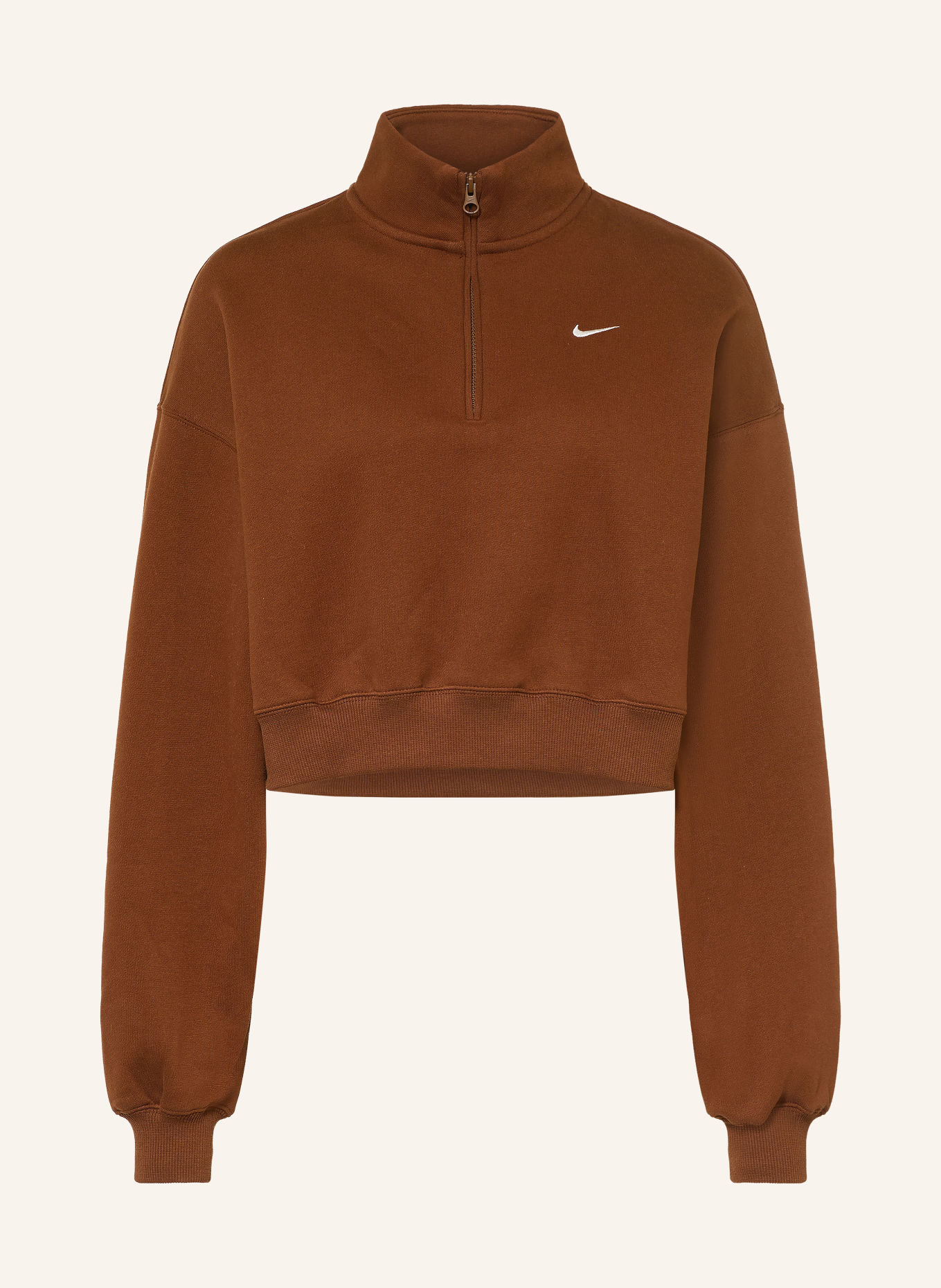Nike Sweat-Trøje med lynlås STUDIO: BRUN