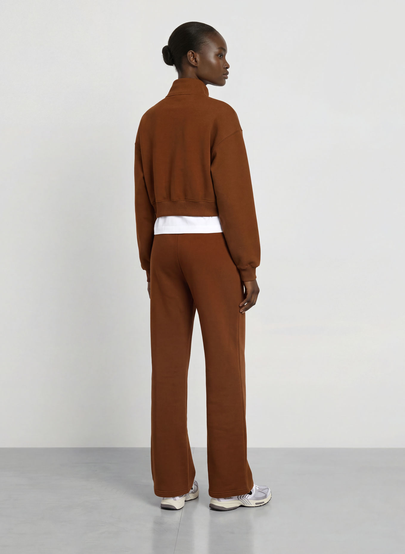 Nike Sweat-Trøje med lynlås STUDIO: BRUN