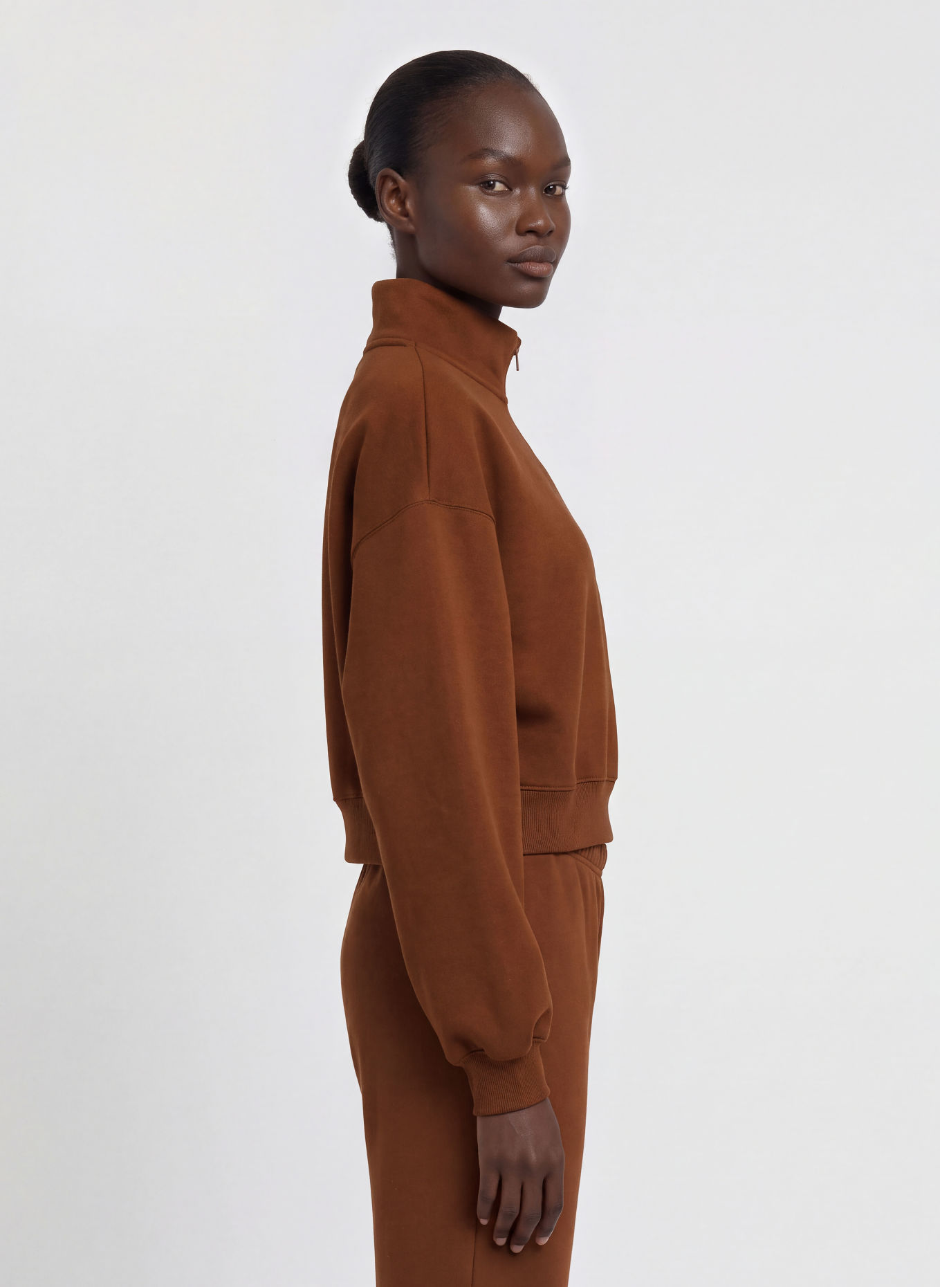 Nike Sweat-Trøje med lynlås STUDIO: BRUN