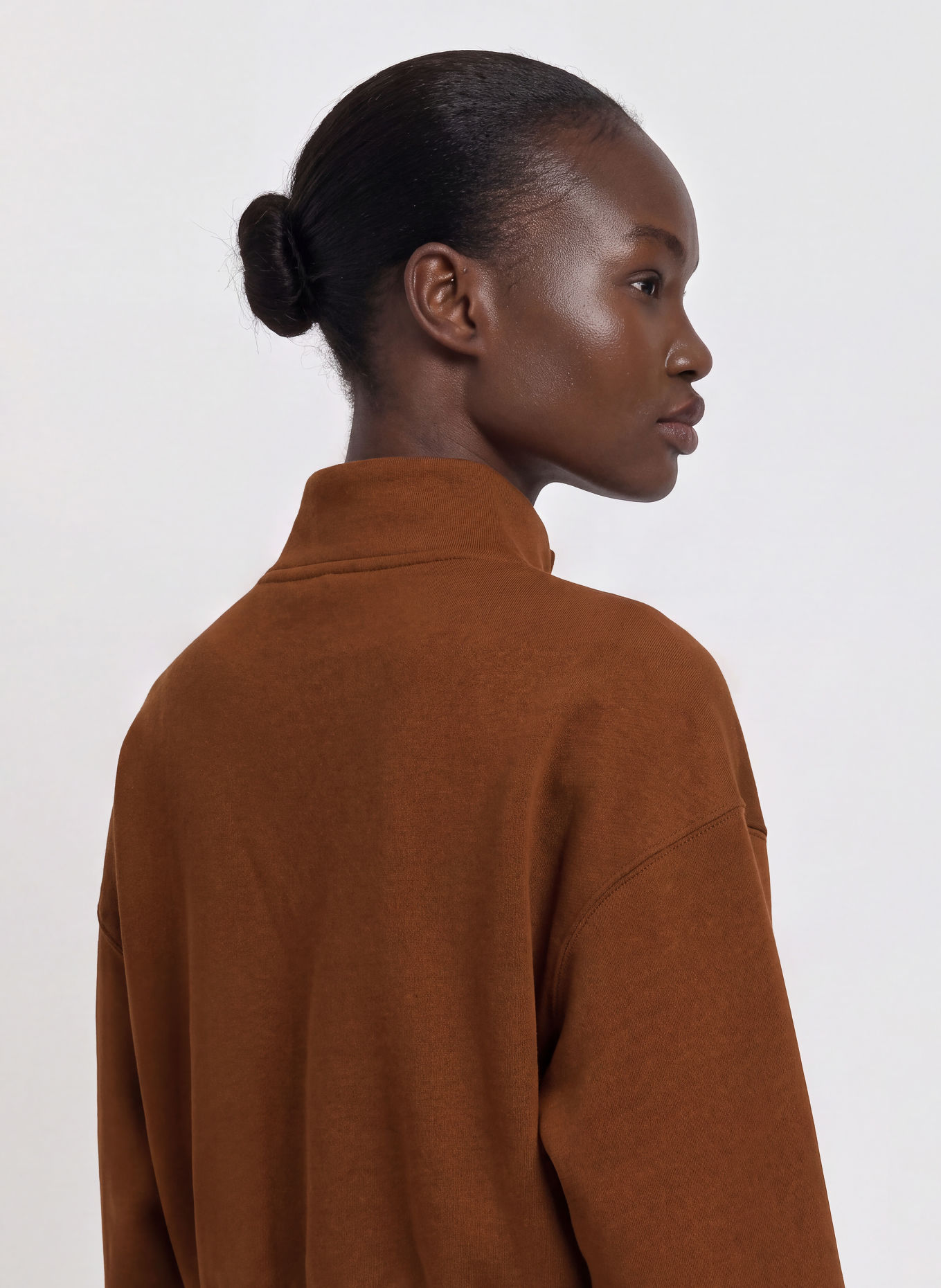 Nike Sweat-Trøje med lynlås STUDIO: BRUN