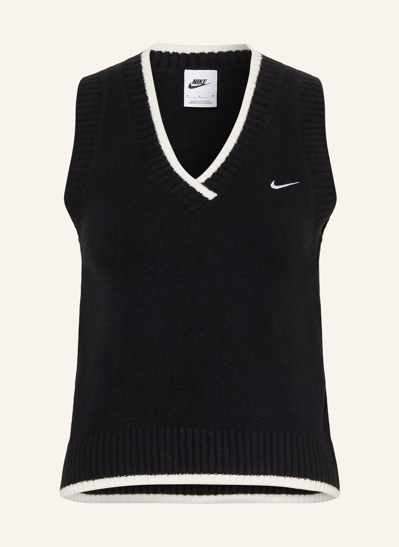 Nike Slipover: SORT / HVID