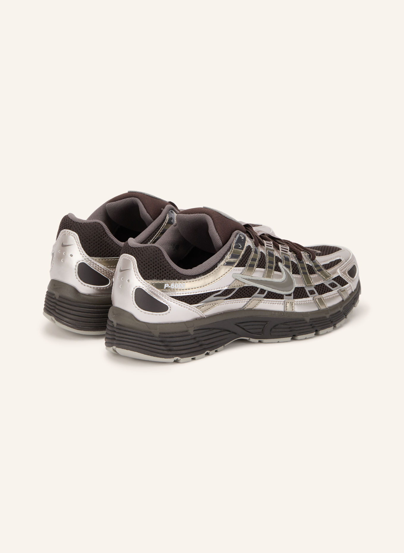 Nike P-6000 Sneakers: DARK BROWN / SILVER