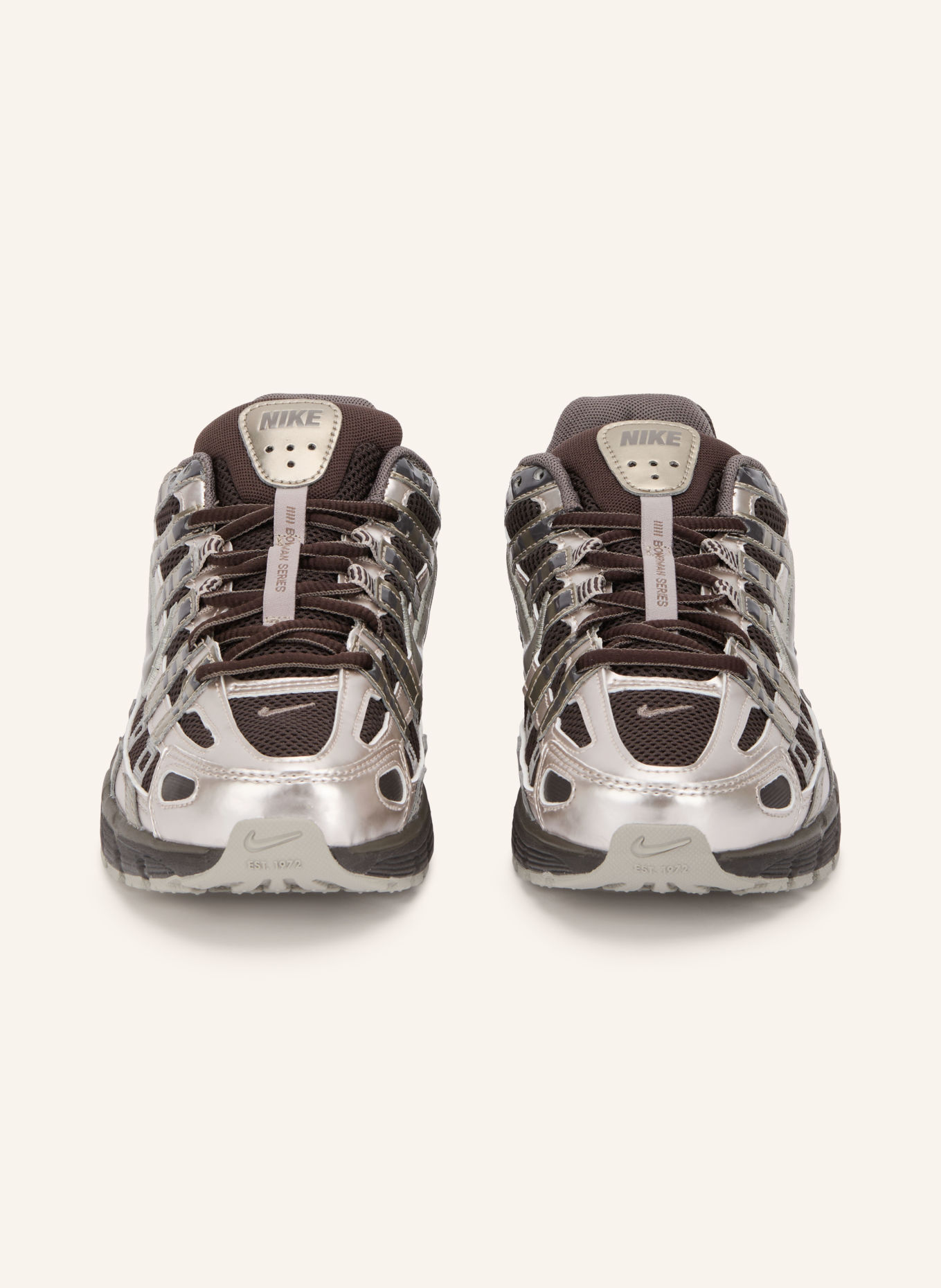 Nike P-6000 Sneakers: DARK BROWN / SILVER