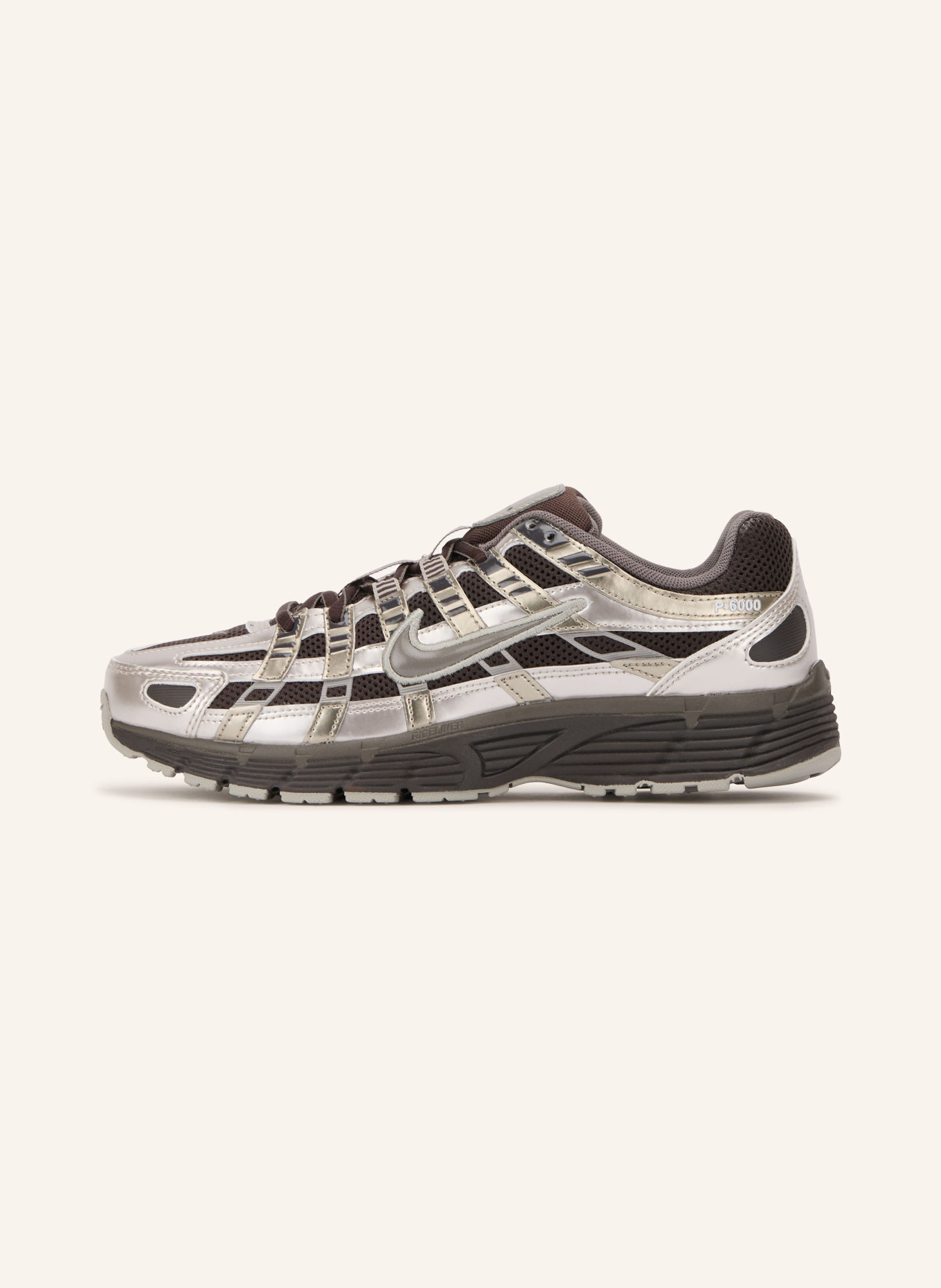 Nike P-6000 Sneakers: DARK BROWN / SILVER