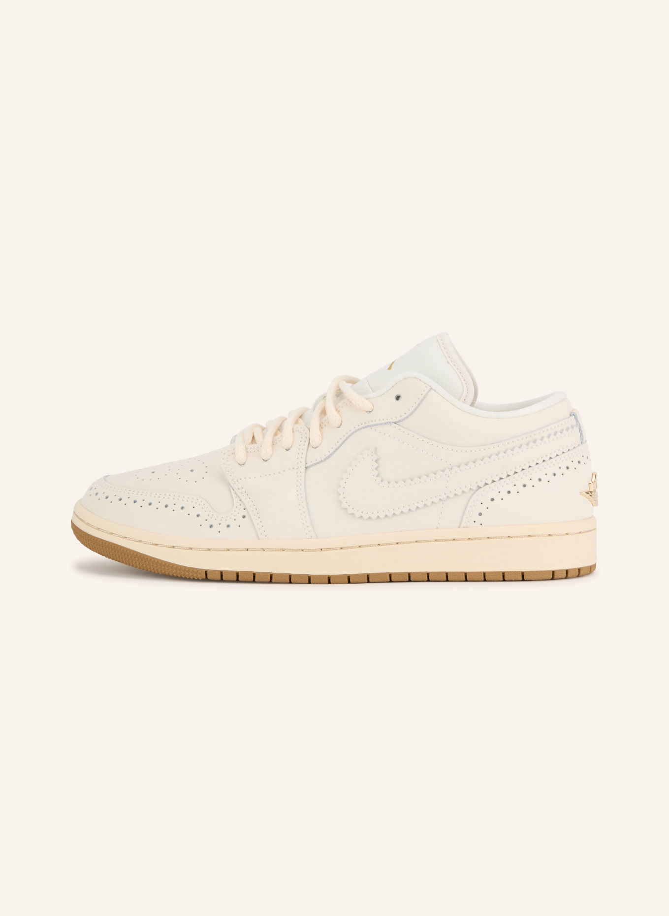 JORDAN Sneaker AIR JORDAN 1: ECRU / GOLD