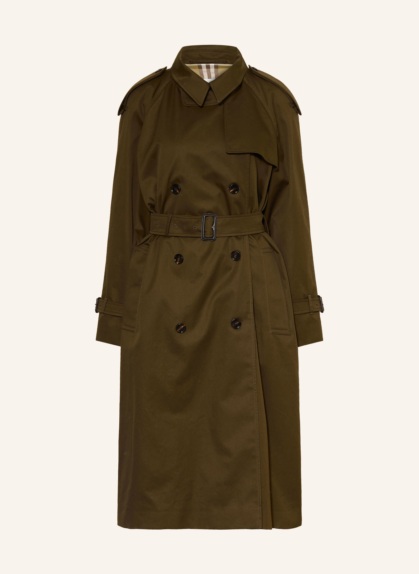 BURBERRY Trenchcoat: DUNKELGRÜN