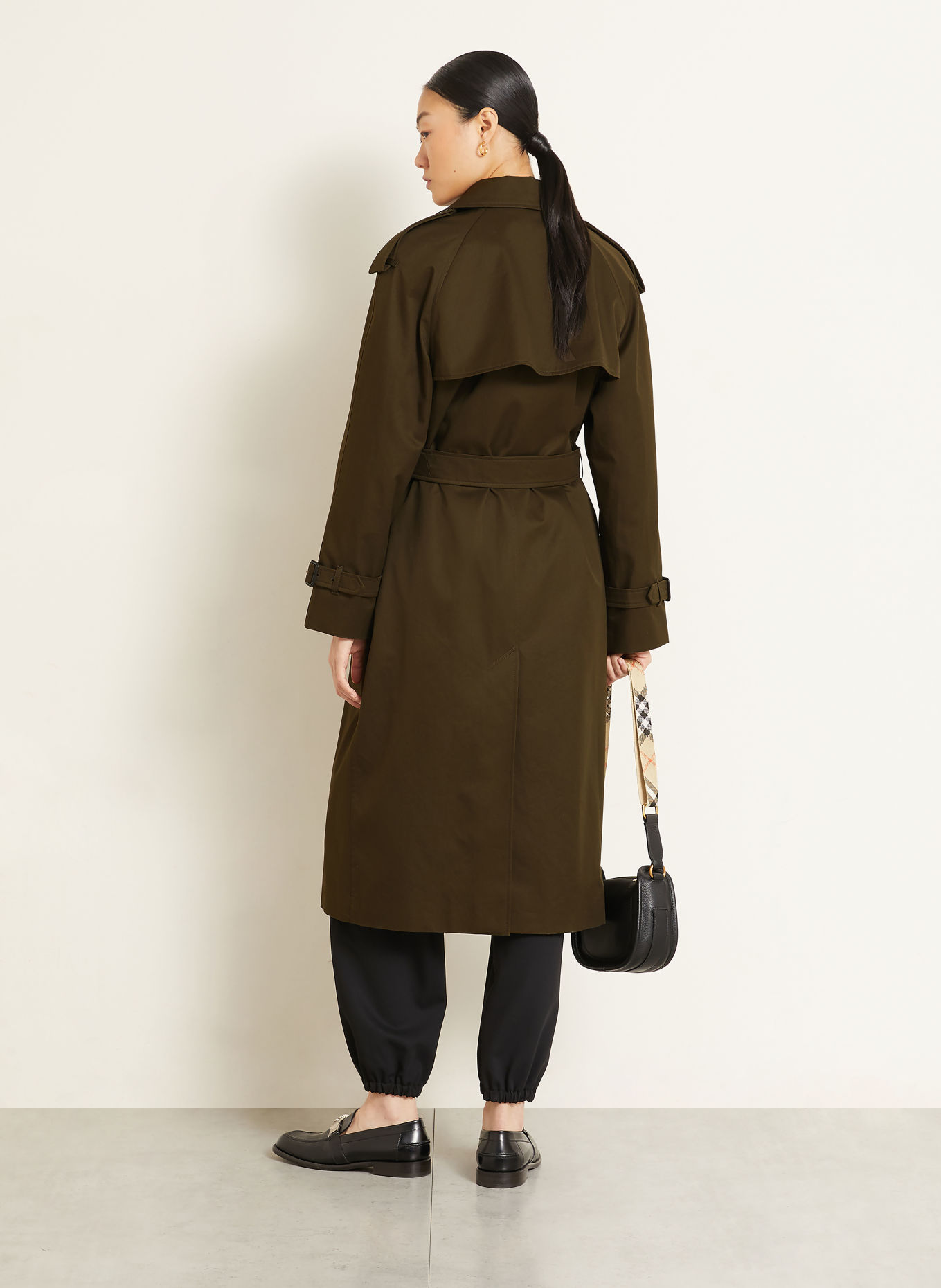 BURBERRY Trenchcoat: DUNKELGRÜN
