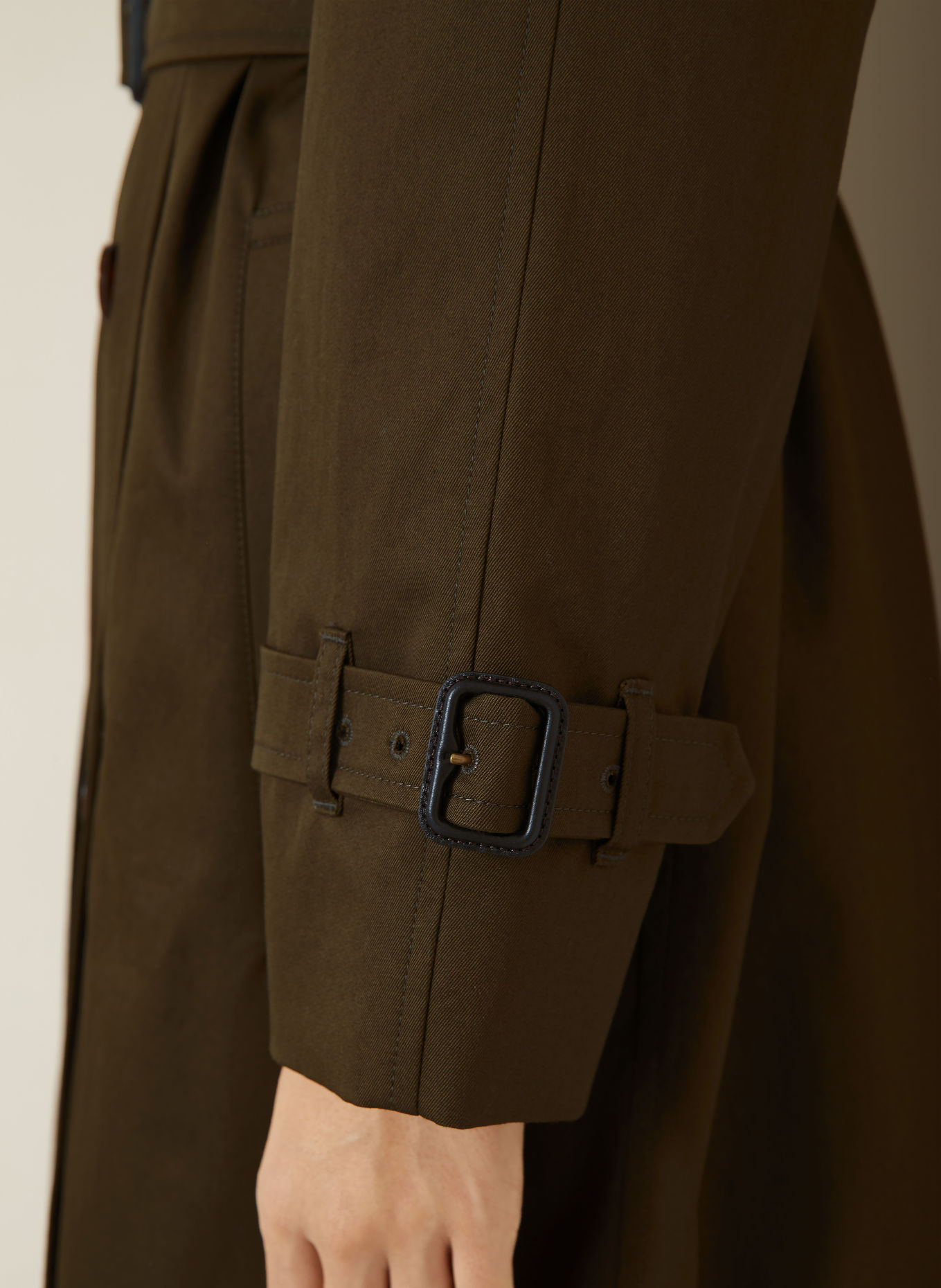 BURBERRY Trenchcoat: DUNKELGRÜN