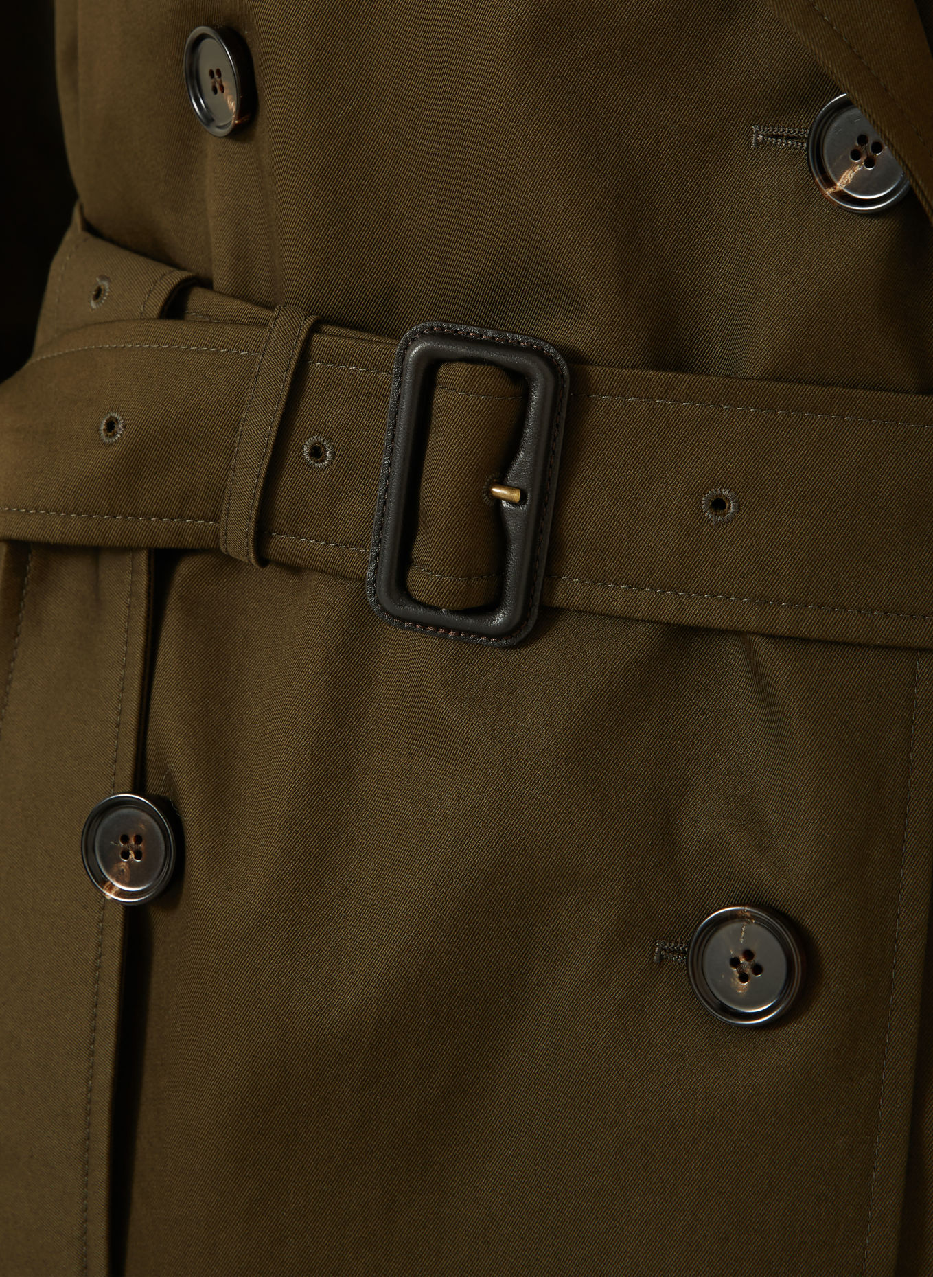 BURBERRY Trenchcoat: DUNKELGRÜN