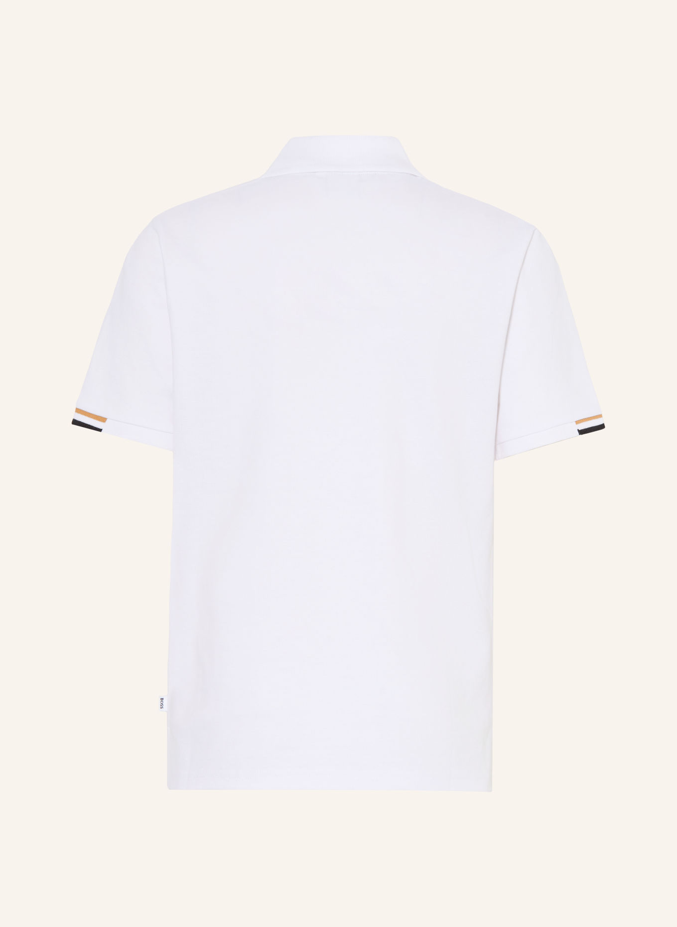 BOSS Polo piqué: BLANC / CHAMEAU / NOIR