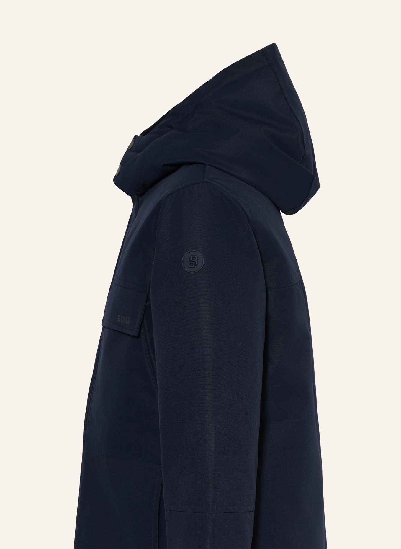 BOSS Donsparka: DONKERBLAUW