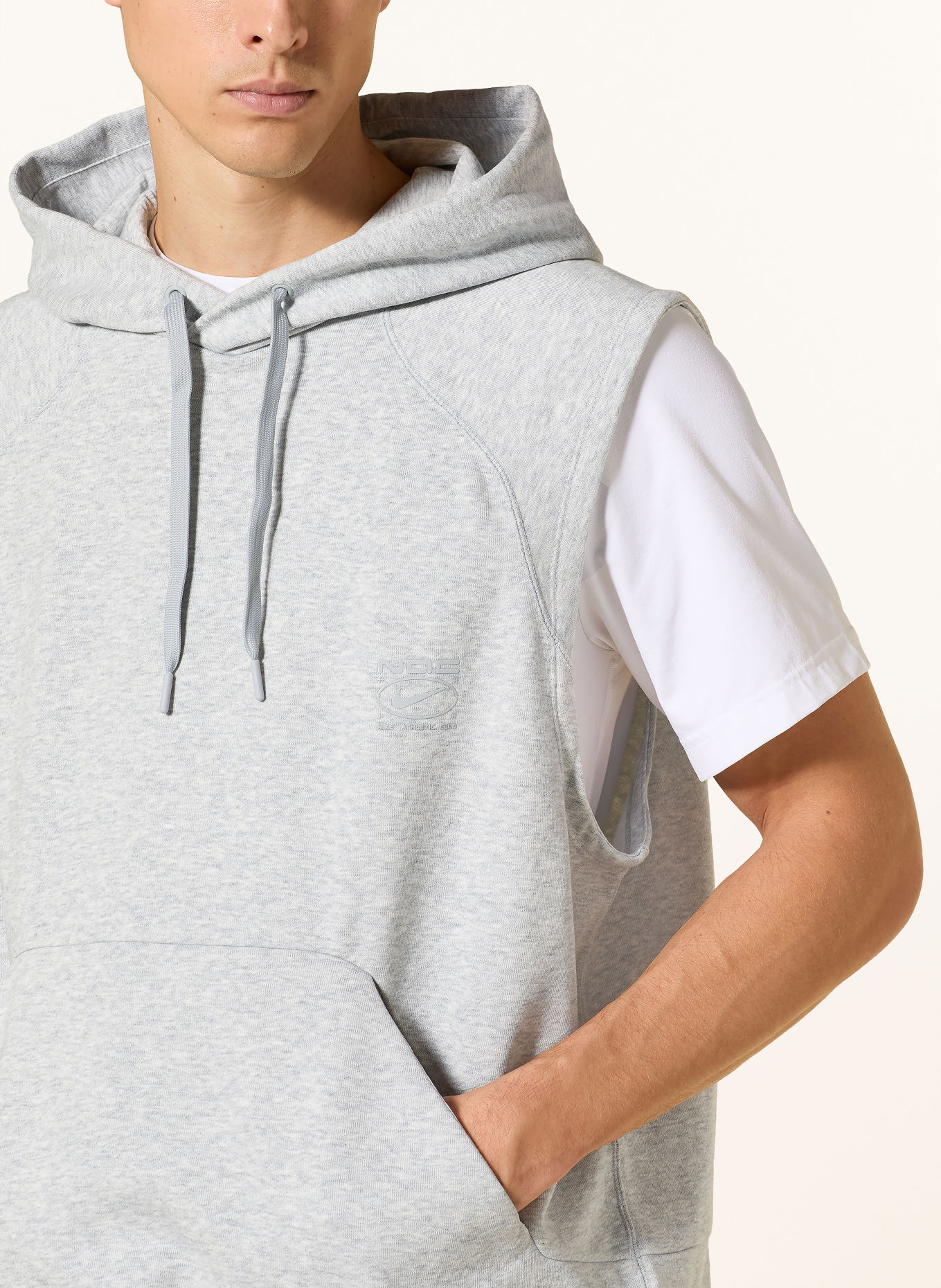 Nike Oversized-Hoodie NAC: HELLGRAU