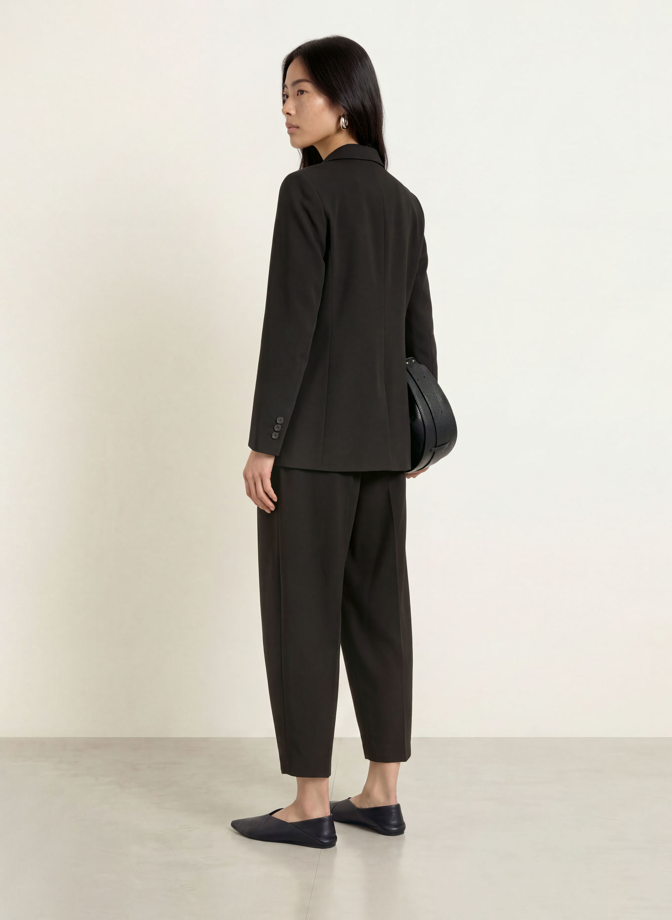 Part Two DOMENIC 7/8-length trousers: BLACK