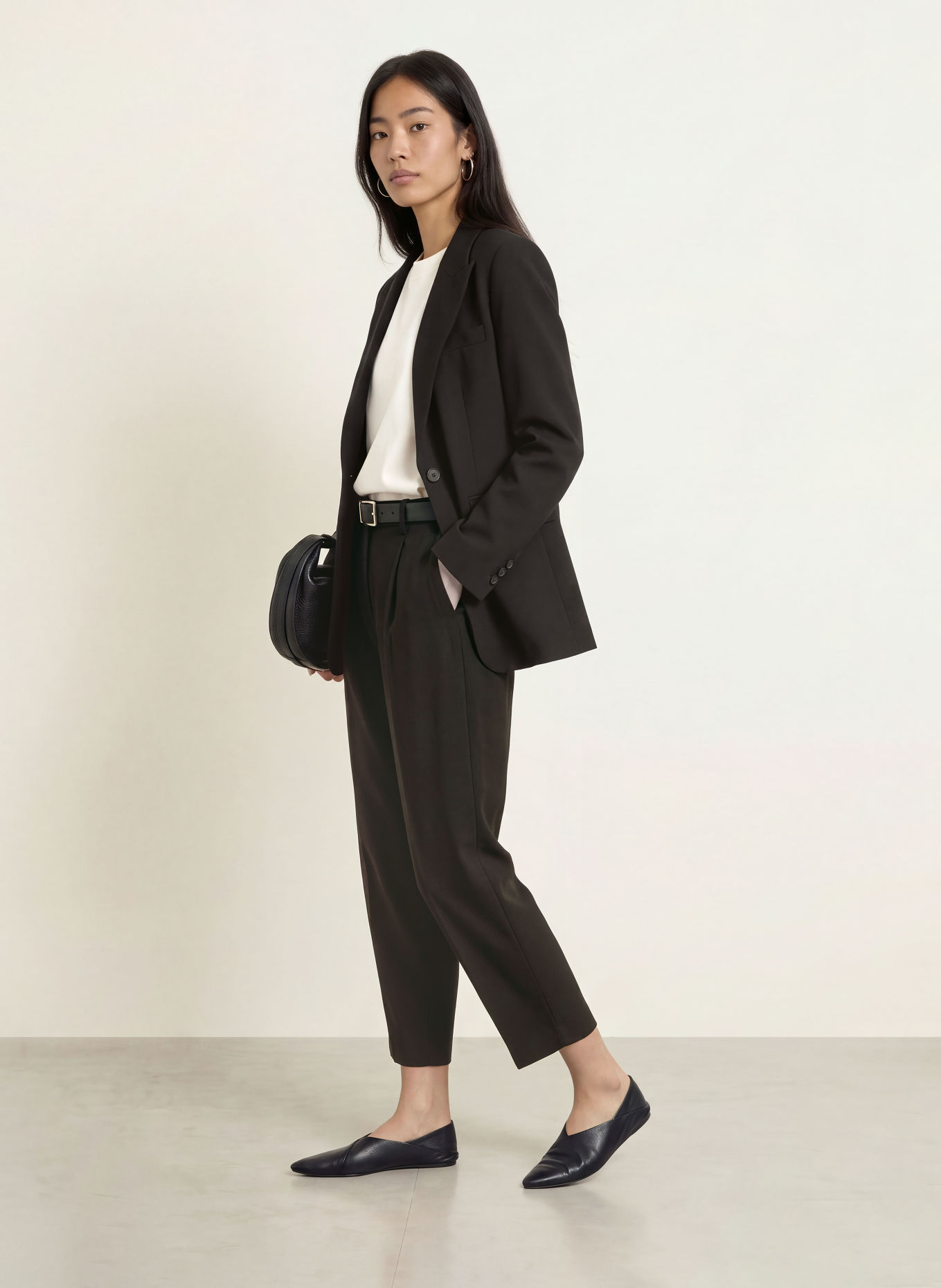 Part Two DOMENIC 7/8-length trousers: BLACK