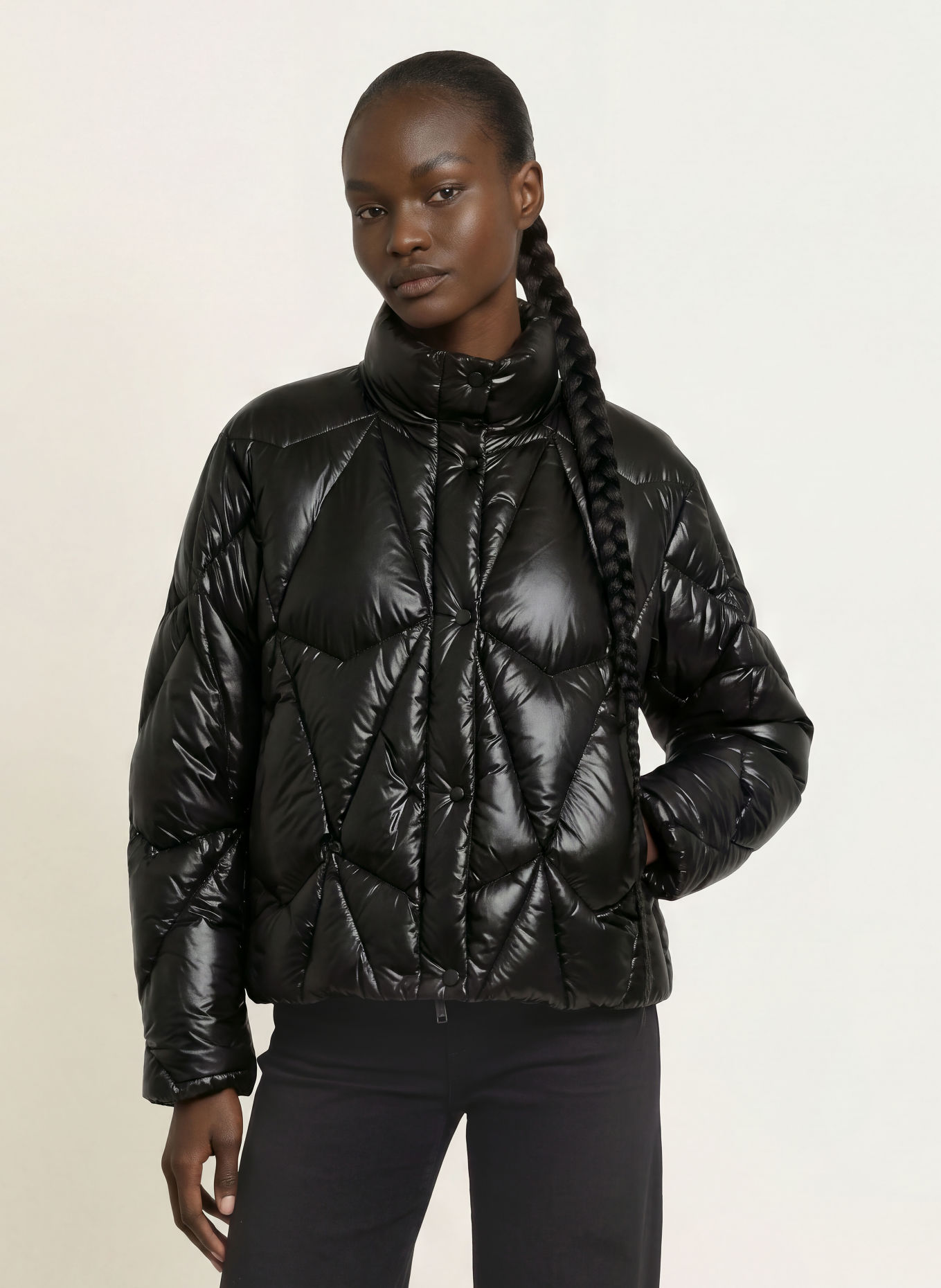 MOOSE KNUCKLES ICEBERG Down Jacket: BLACK