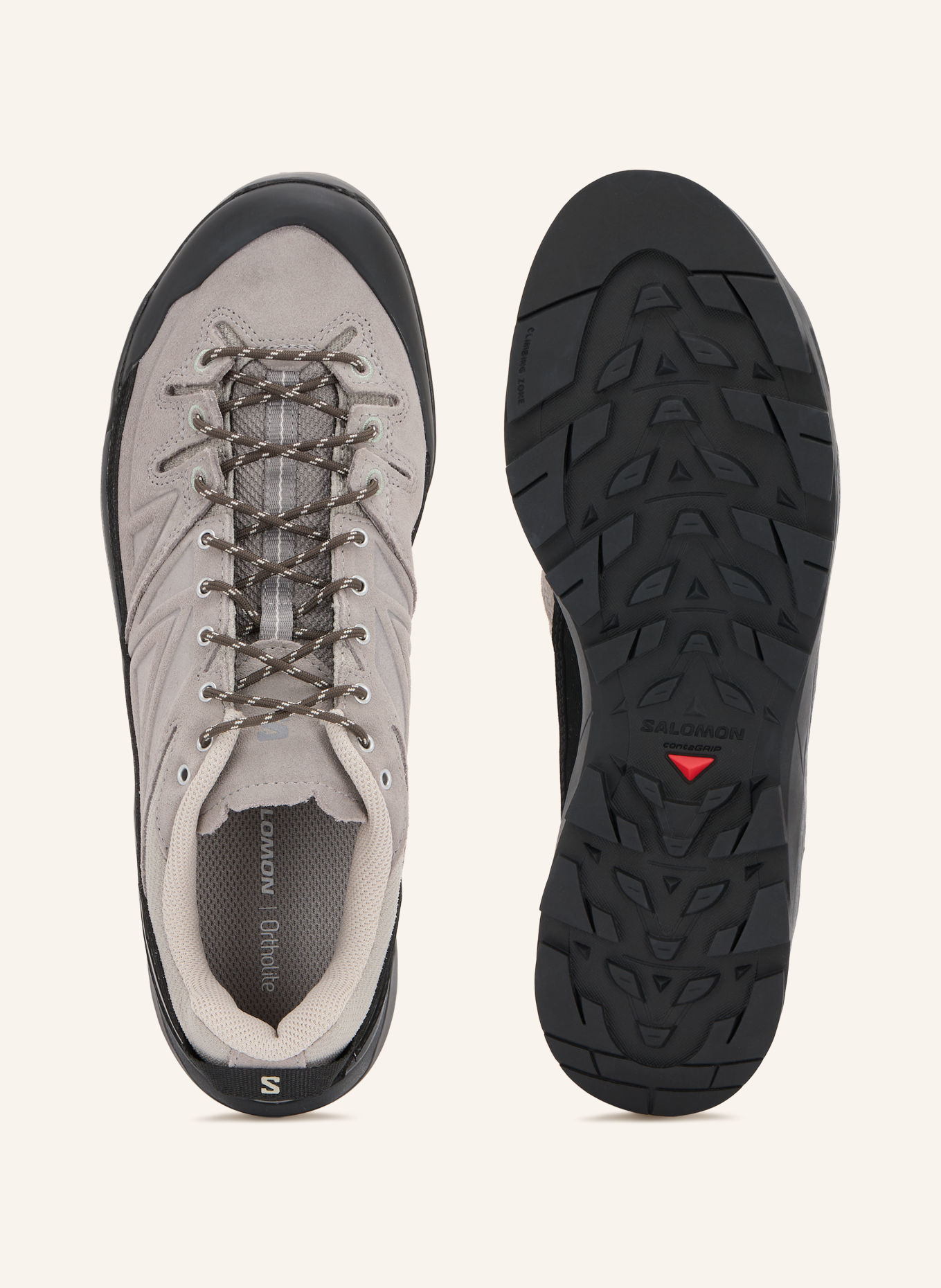 SALOMON Sneaker X-ALP LTR: GRAU / SCHWARZ