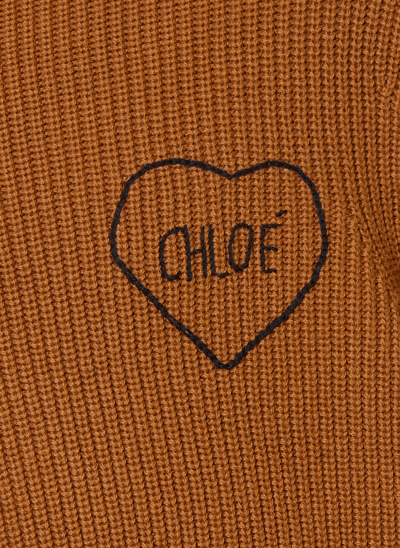 Chloé Pull: MARRON / NOIR