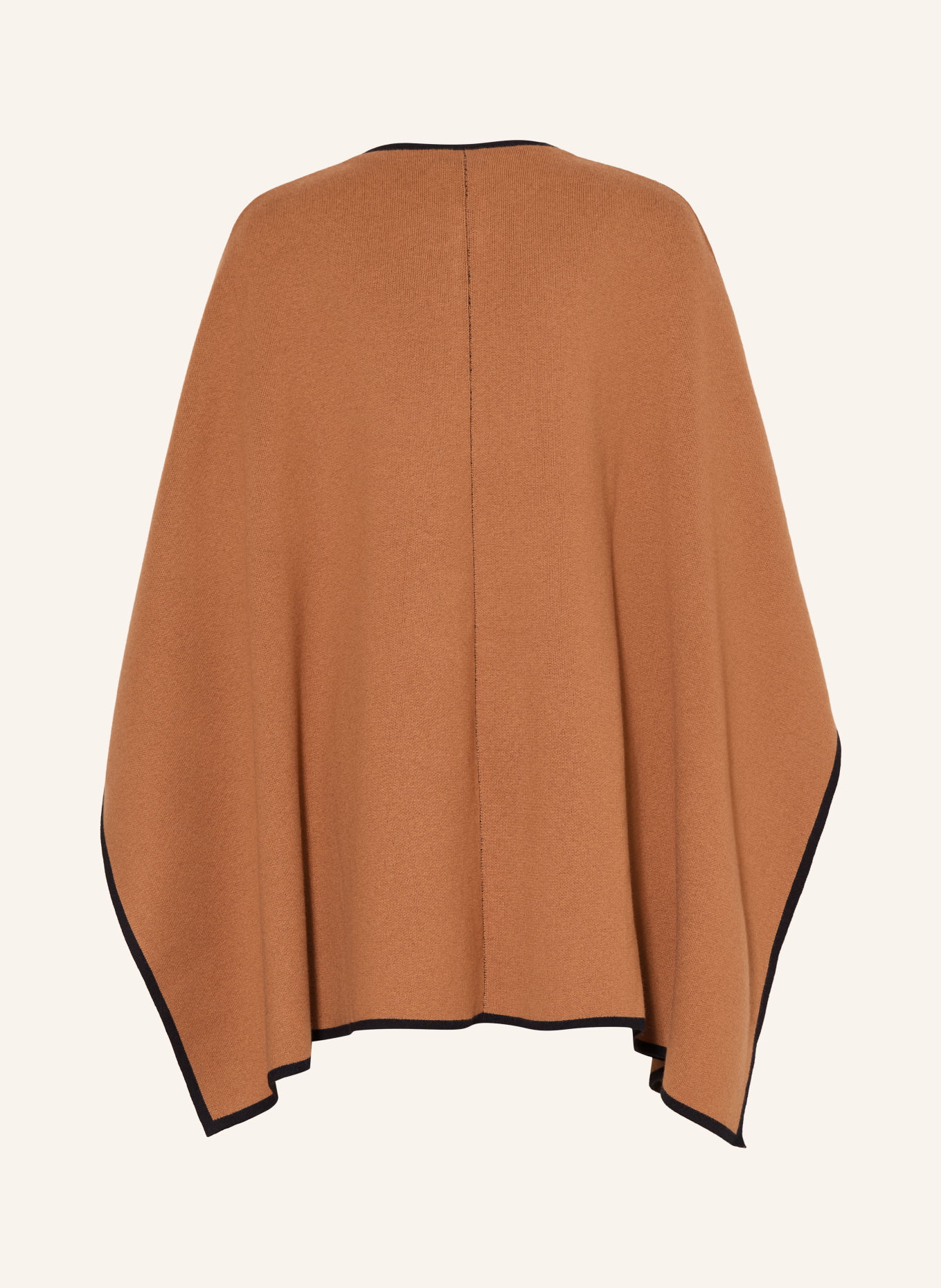 Chloé Cape: COGNAC / SCHWARZ