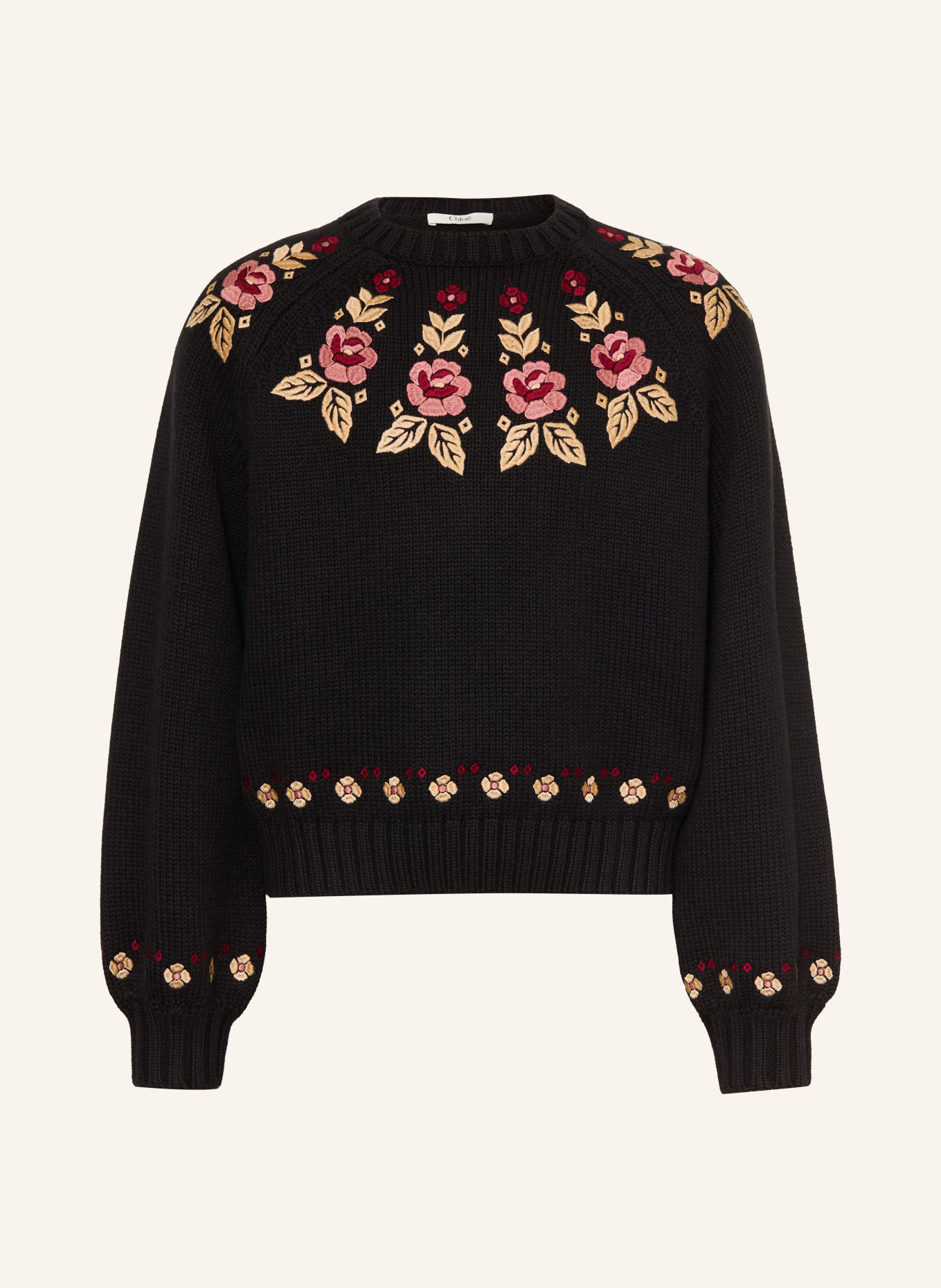 Chloé Pull: NOIR / MARRON CLAIR / ROSÉ
