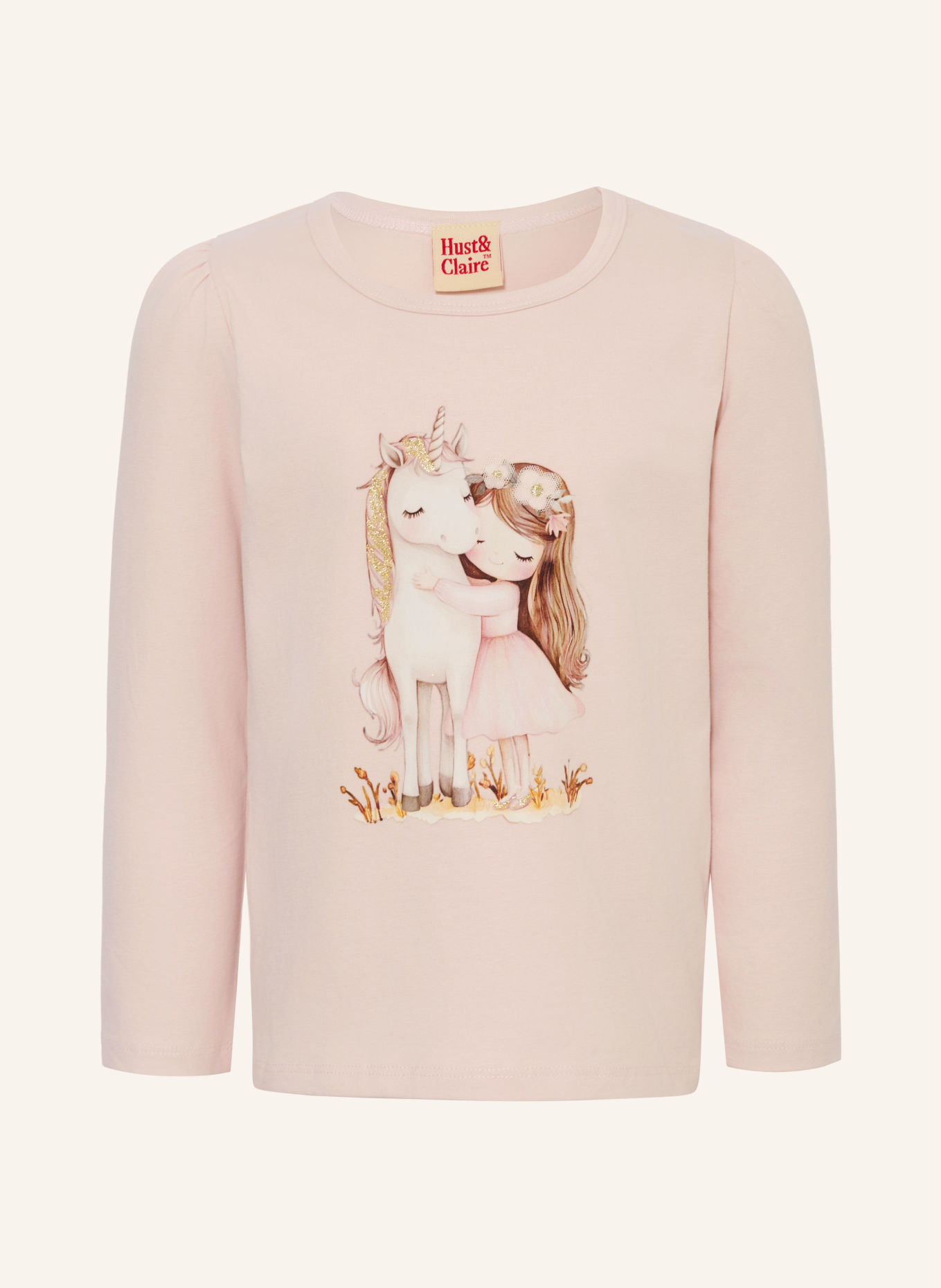 HUST and CLAIRE Longsleeve HCALMA: ROSE CLAIR / GOUD / BRUIN