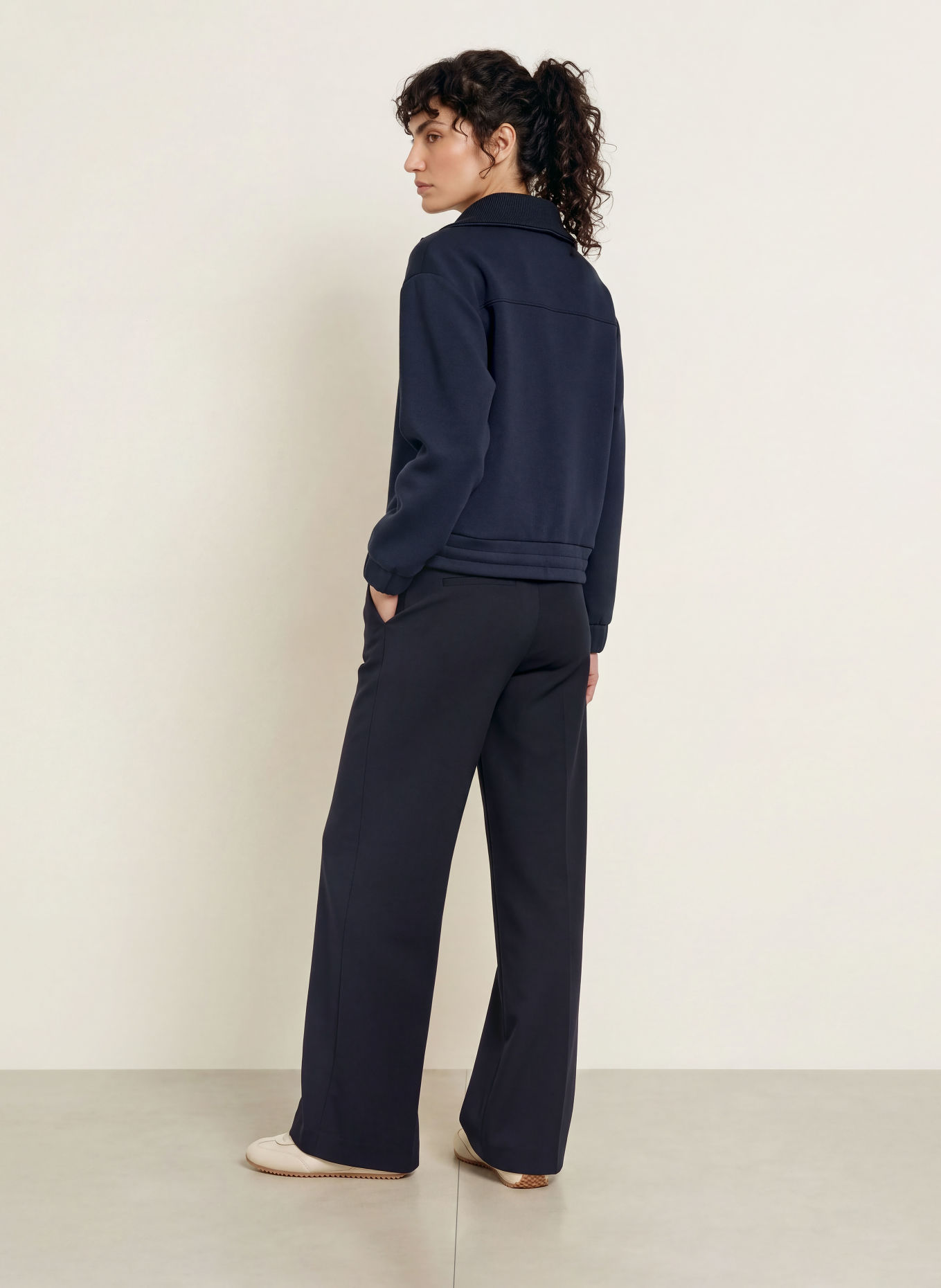 REISS Sweatshirt LANEY: DONKERBLAUW