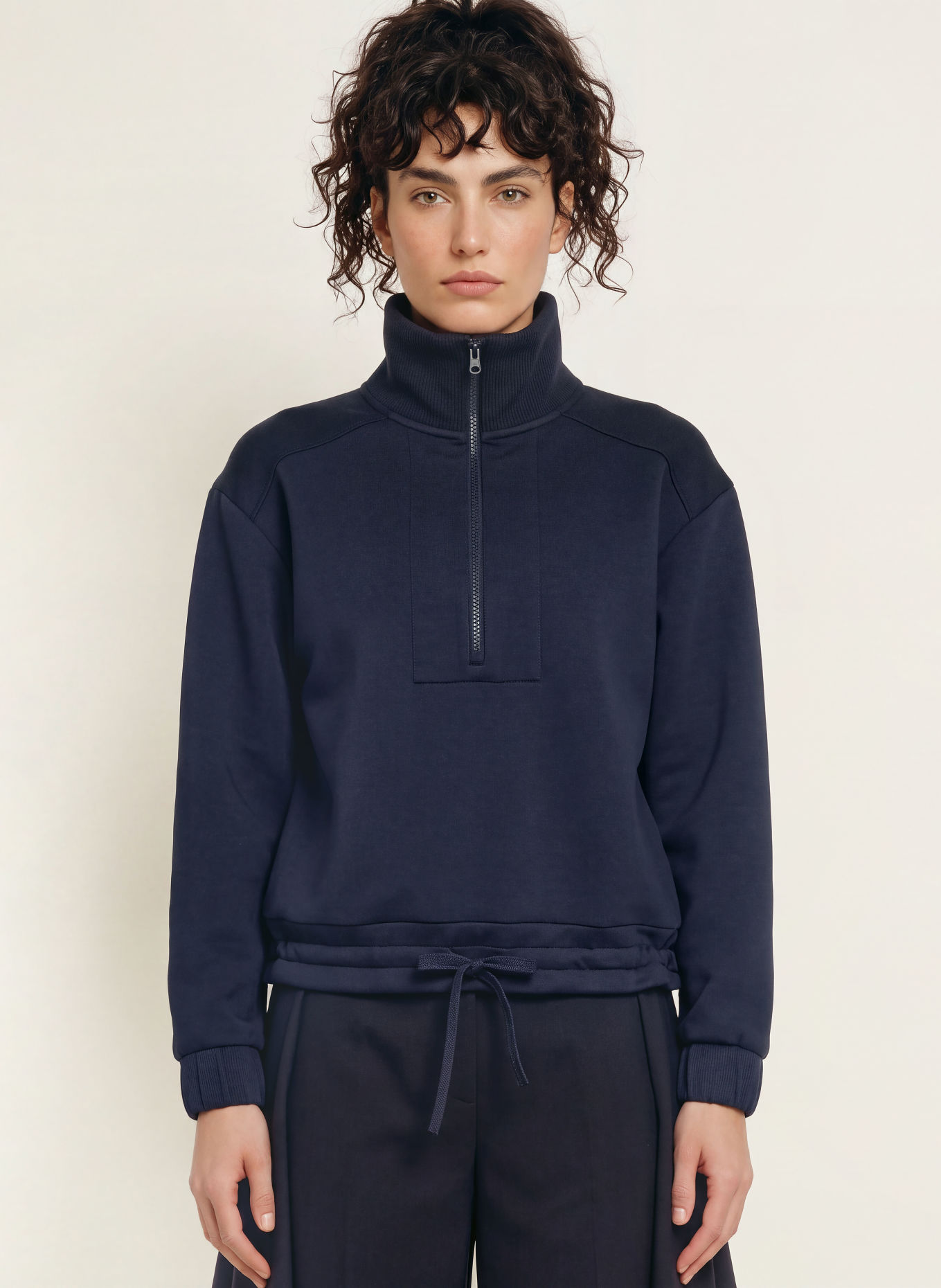 REISS Sweatshirt LANEY: DONKERBLAUW