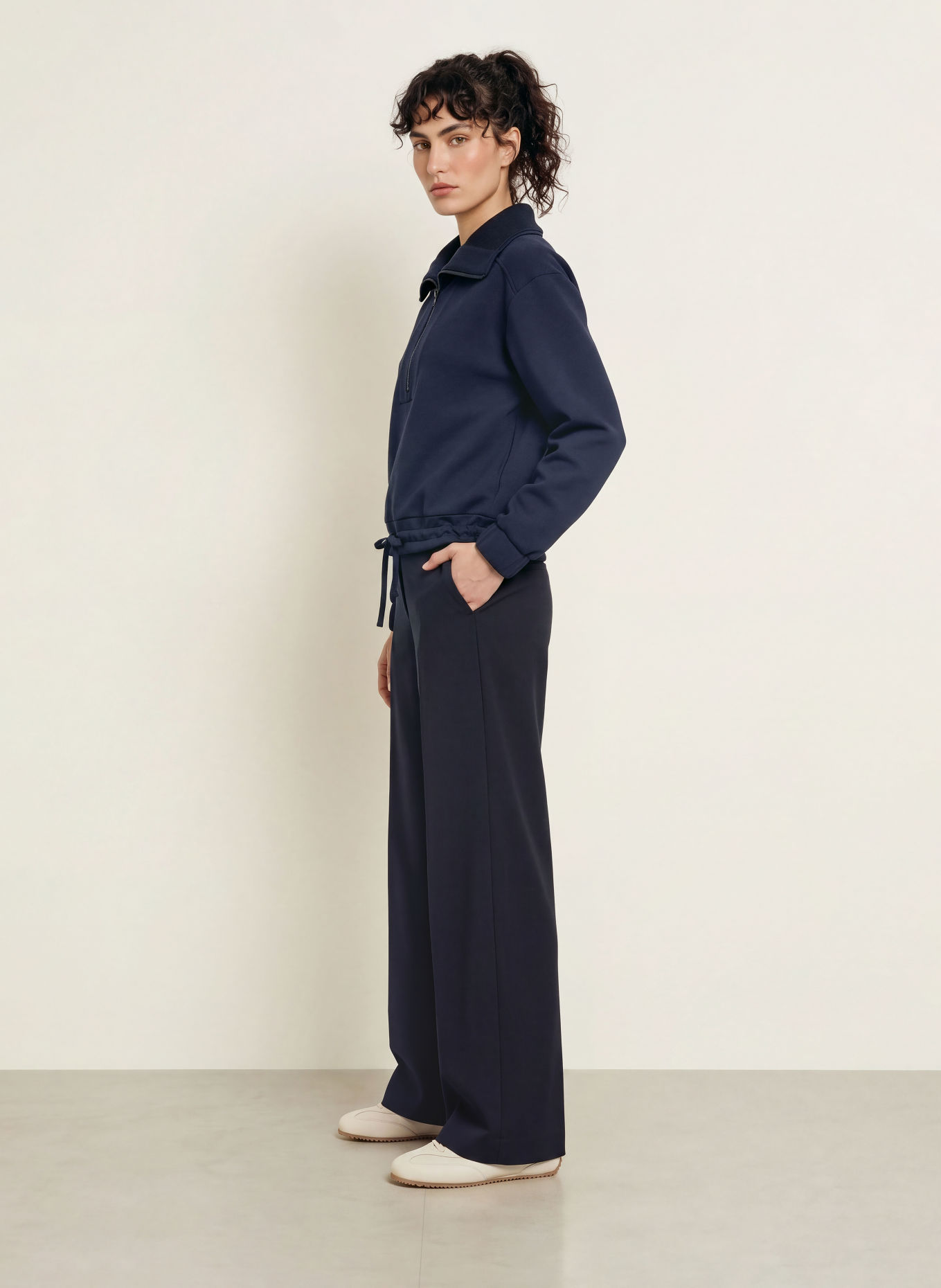 REISS Sweatshirt LANEY: DONKERBLAUW