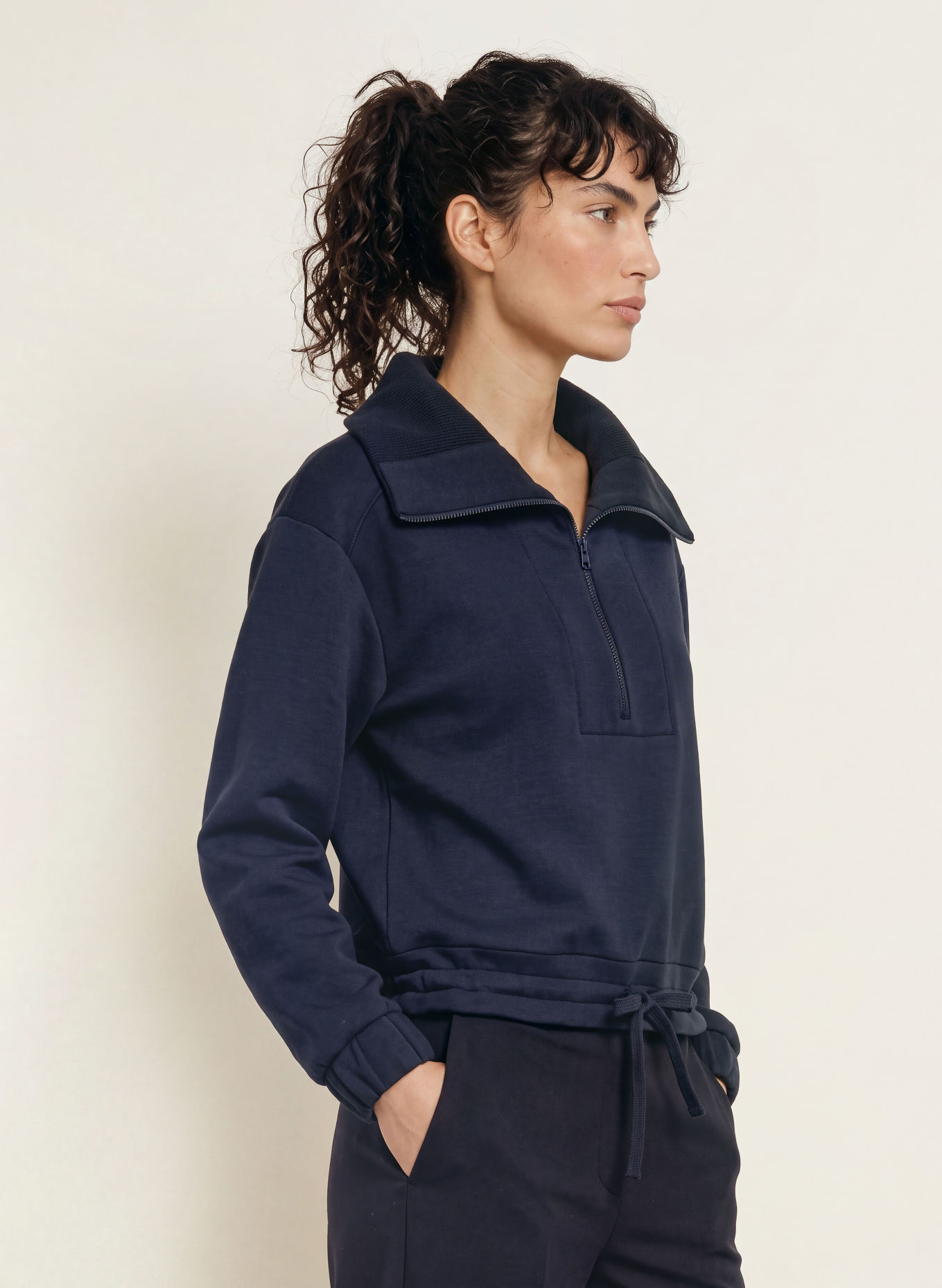 REISS Sweatshirt LANEY: DONKERBLAUW