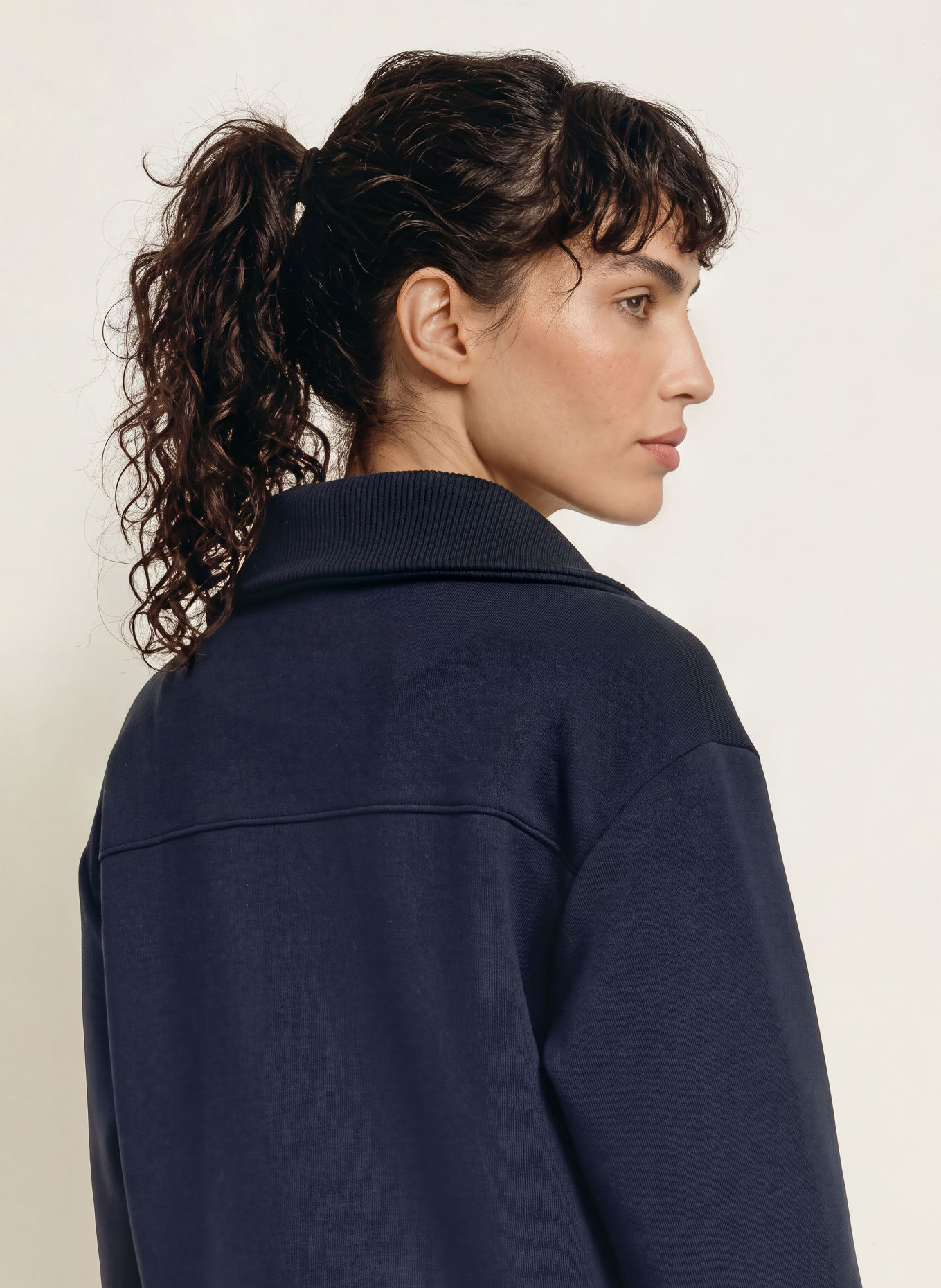 REISS Sweatshirt LANEY: DONKERBLAUW