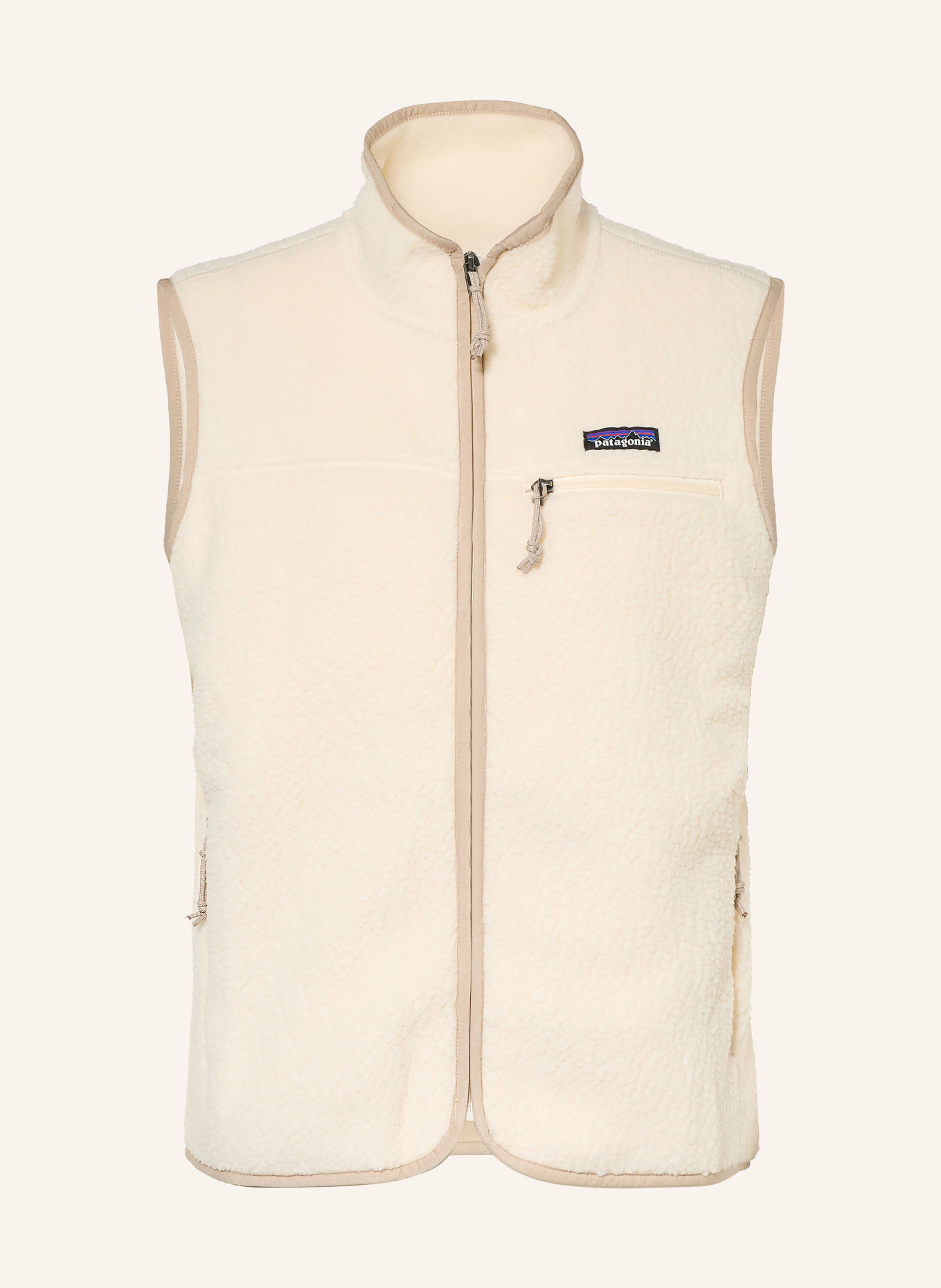 patagonia RETRO PILE Fleece Vest: CREAM / BEIGE