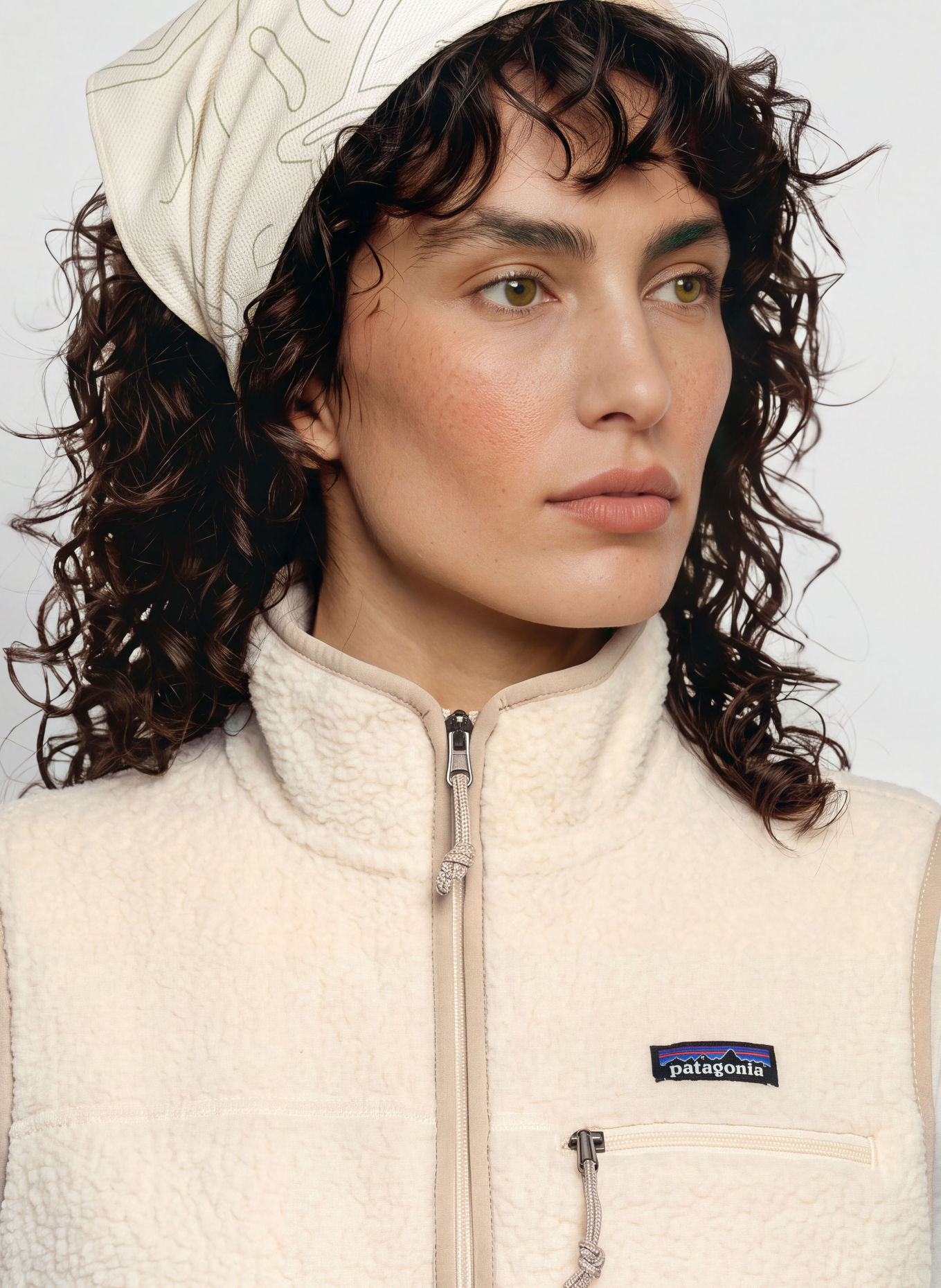 patagonia RETRO PILE Fleece Vest: CREAM / BEIGE